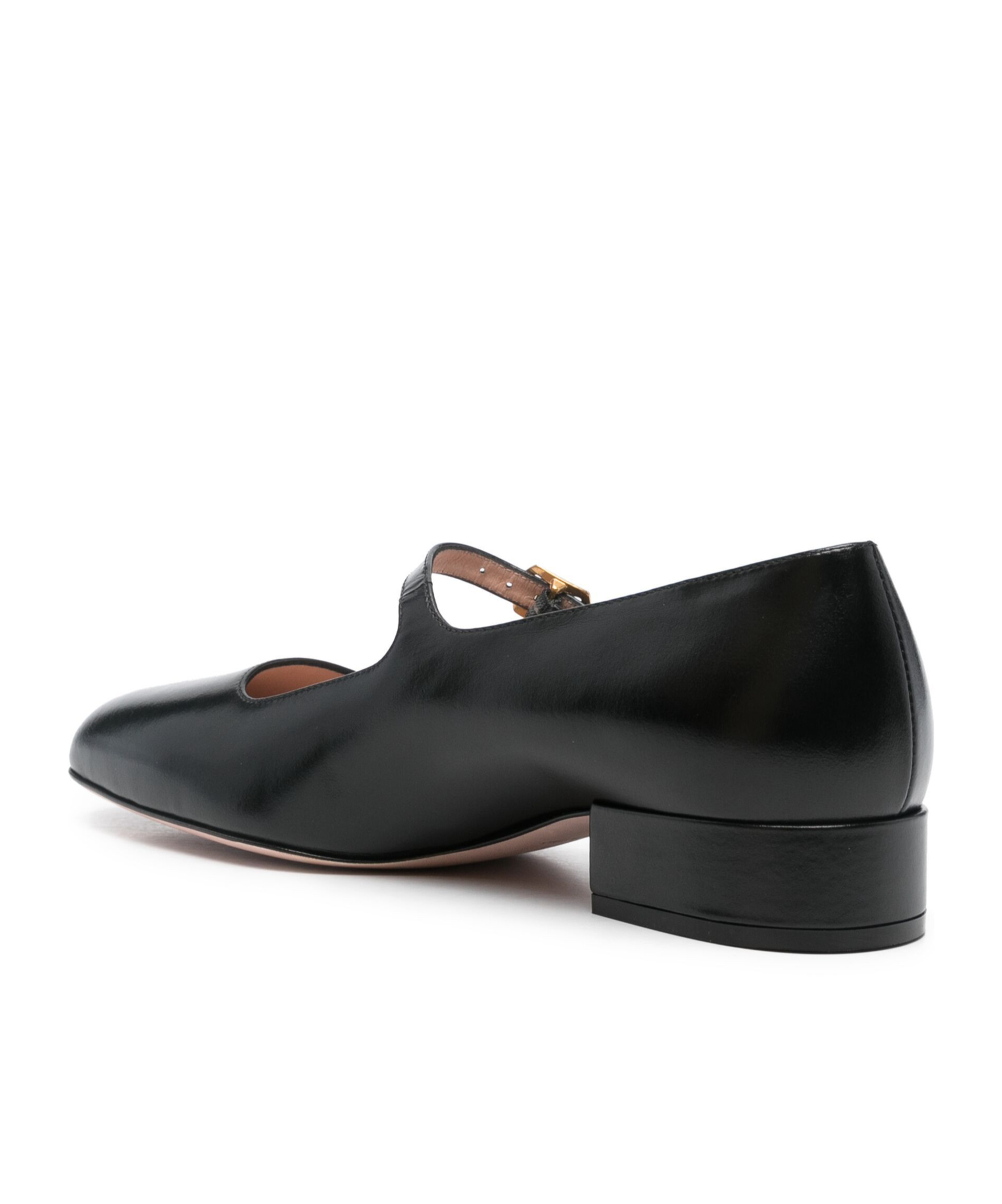 Bally Leather Ballet Flats In Black
