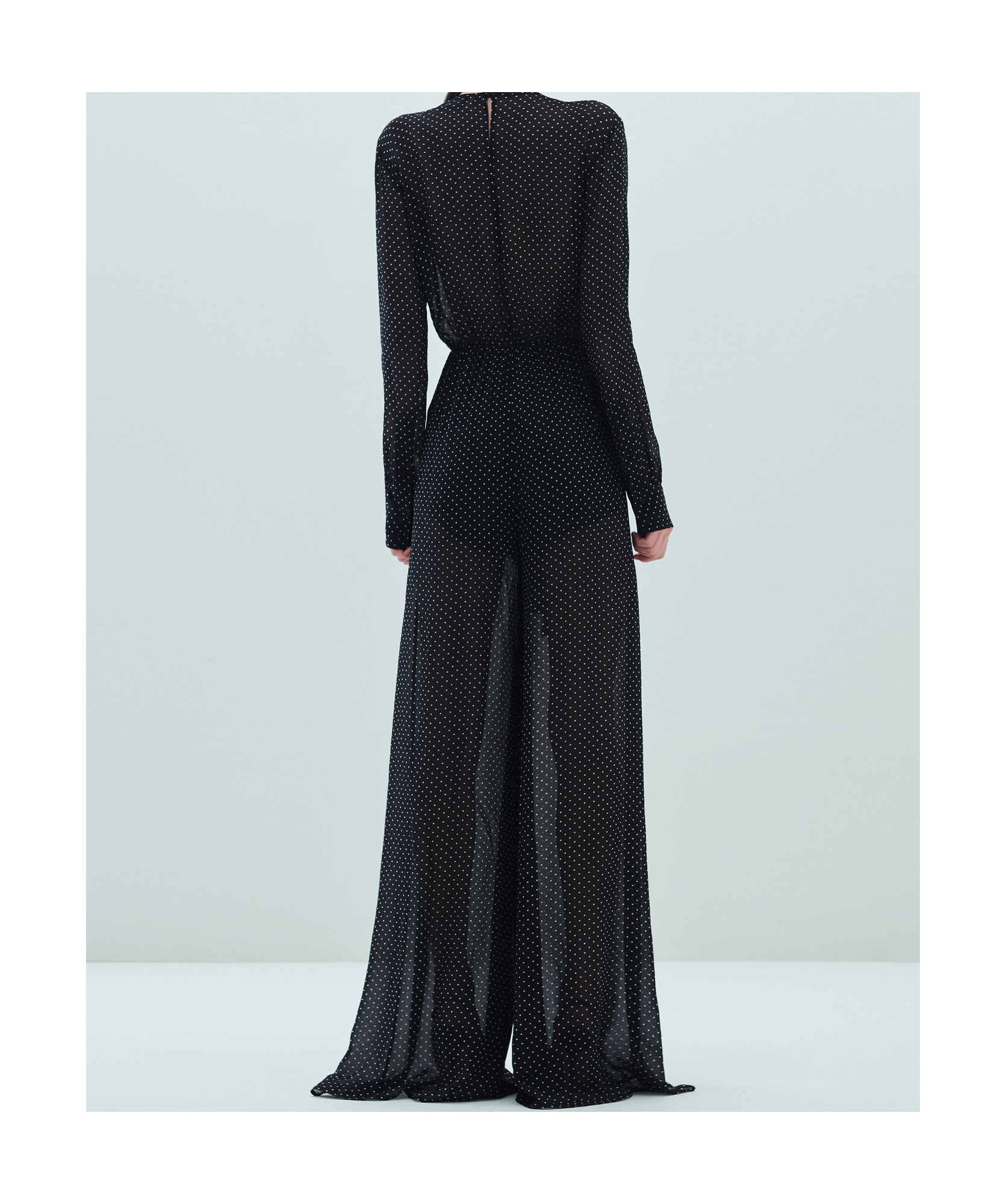 Shop Aniye By Lily Polka-dot Jumpsuit In Black