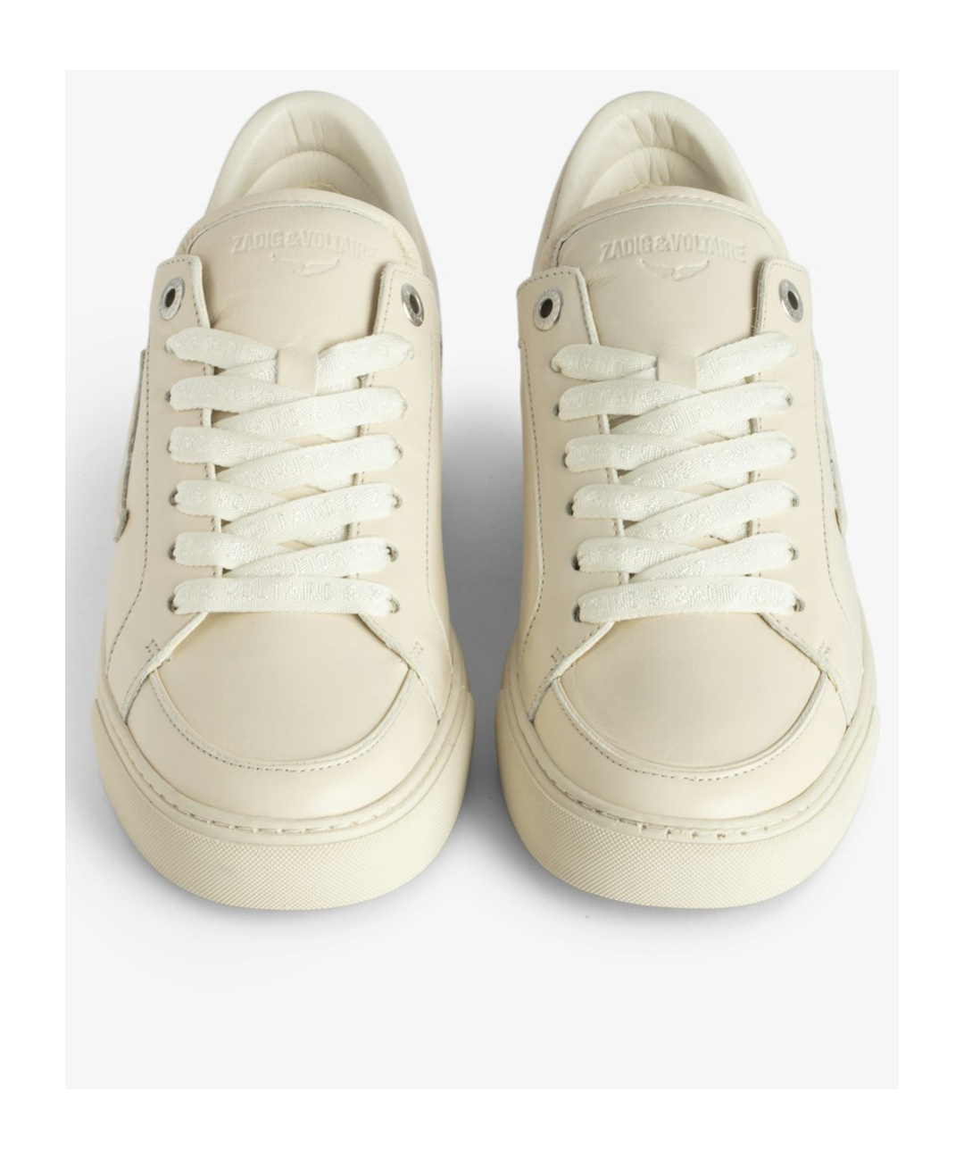 Shop Zadig & Voltaire Round-head Casual Shoes In Nude