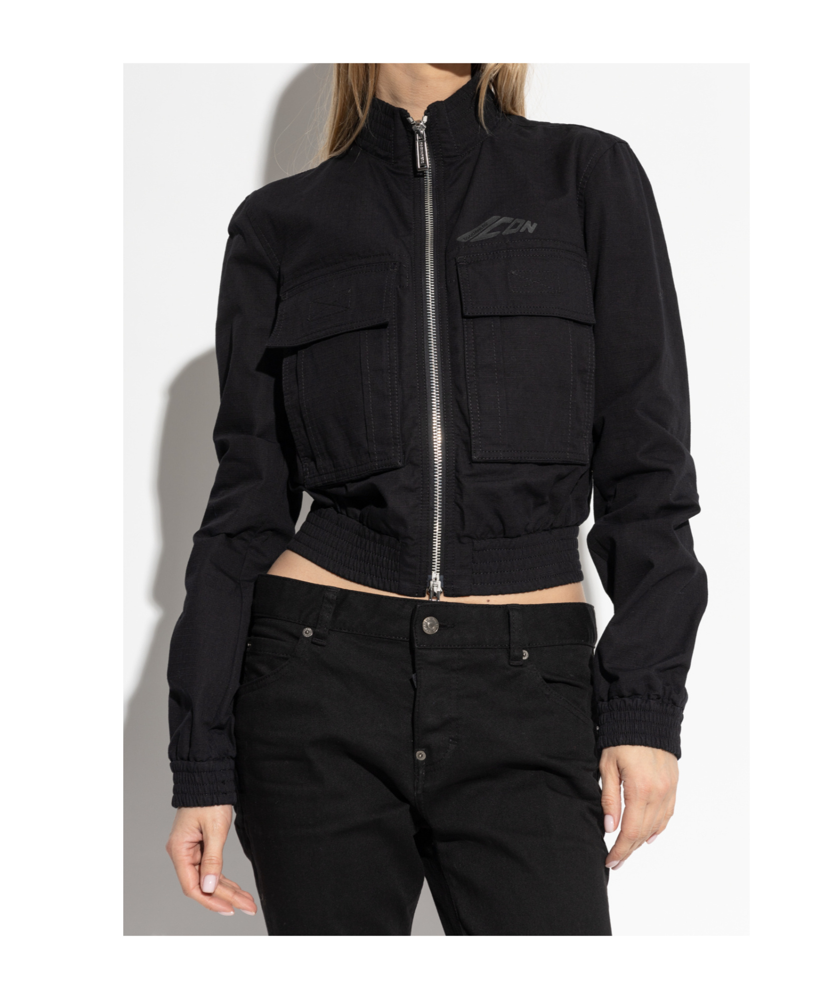 Dsquared2 Icon Bomber Jacket In Black