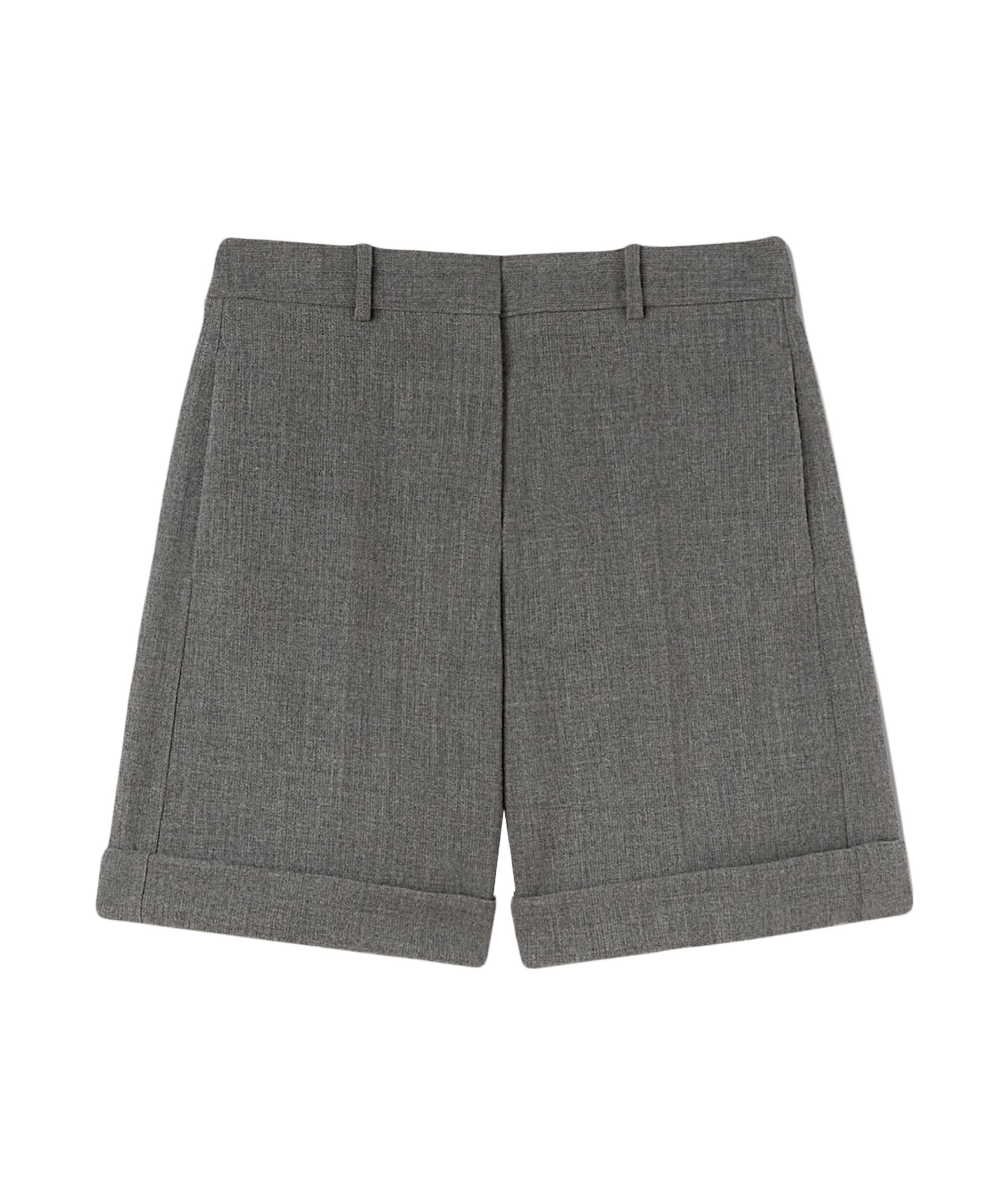 Jil Sander Tailored Wool Shorts In Gray