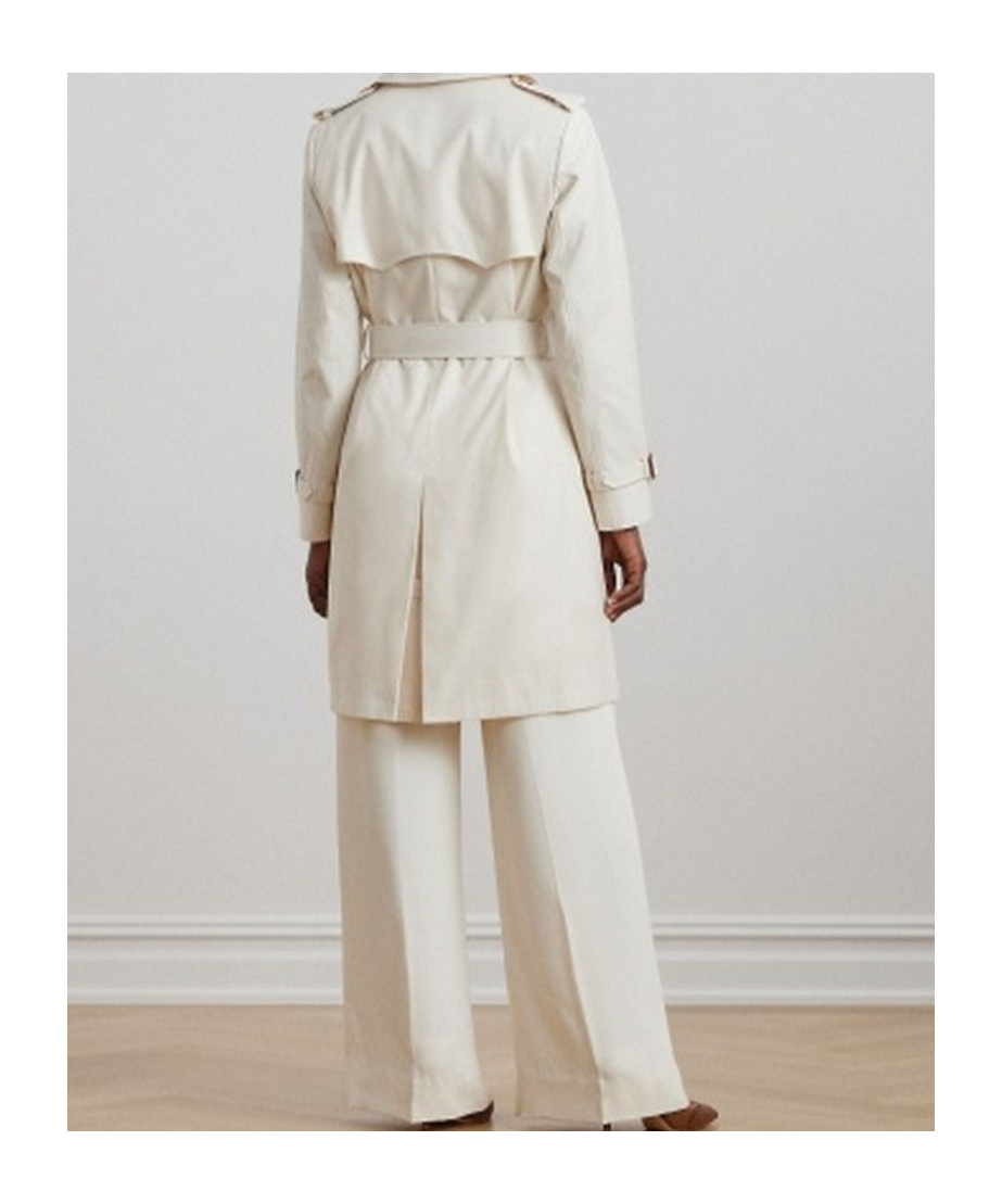 Polo Ralph Lauren Db Blt Rn38 Lined Coat In White