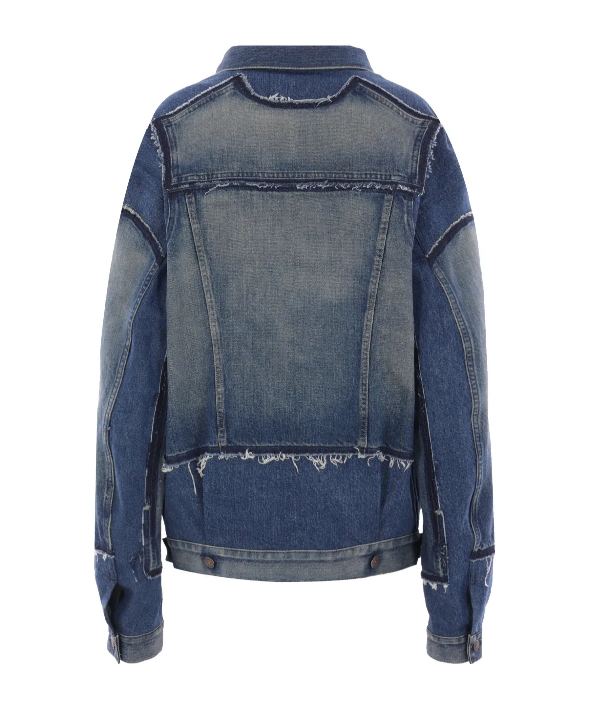 Junya Watanabe Long Sleeve Denim Jacket In Blue