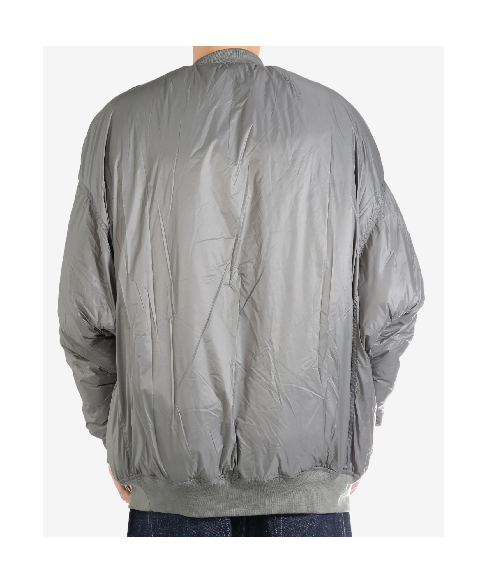 Shop Rick Owens Drkshdw Padded Bomber Jacket In Gray