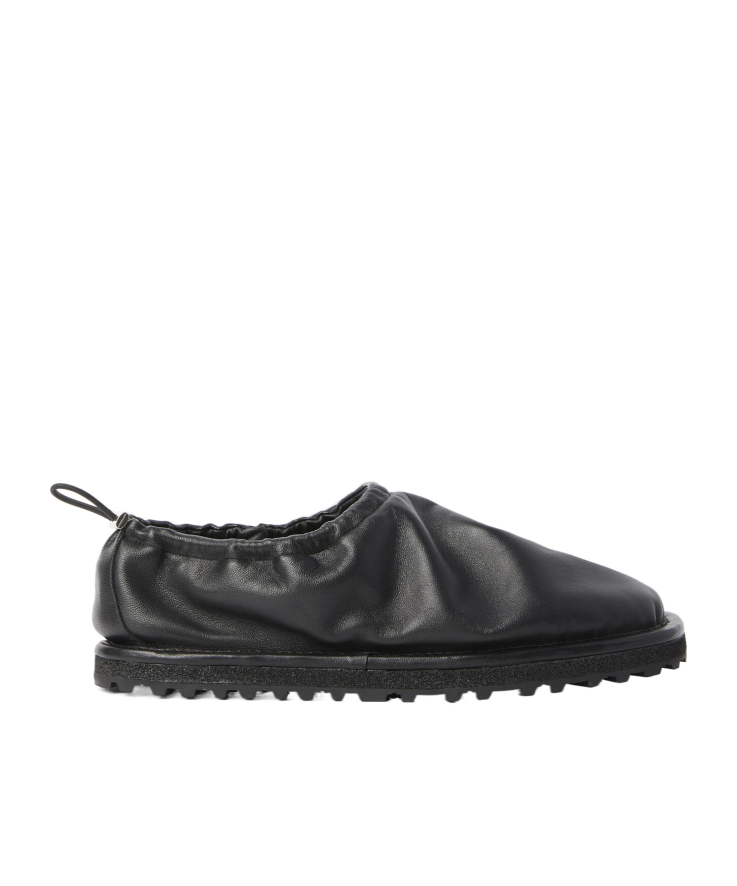 Dries Van Noten Men Drawstring Slipper Shoes In Black