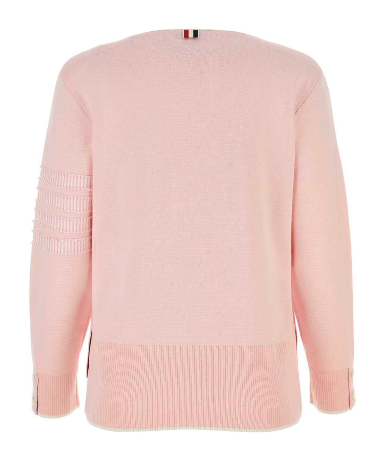 THOM BROWNE CONTRAST-BORDER COTTON CARDIGAN