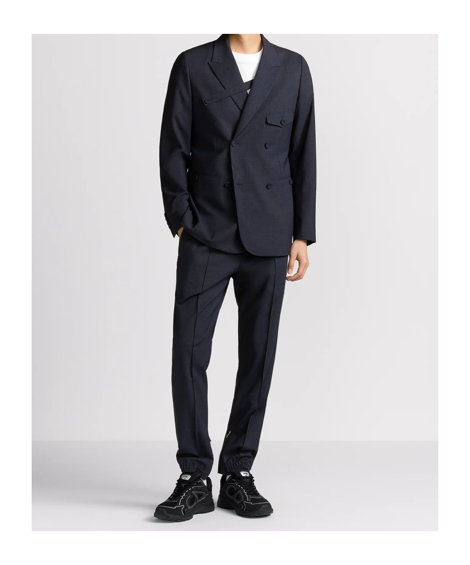 Dior Elastic Waist Sweatpants In Blue