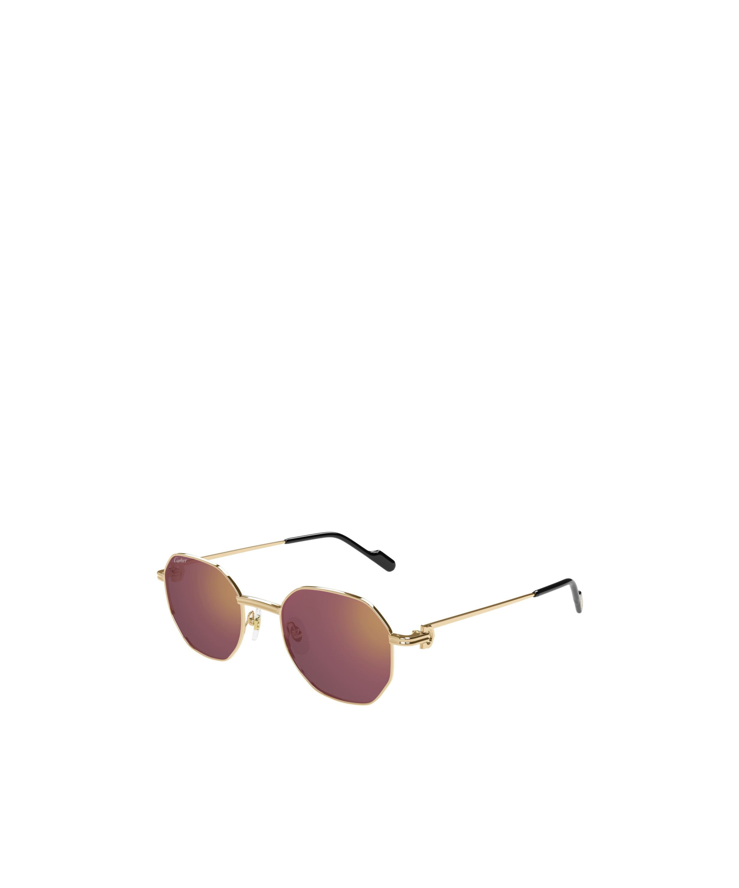 Cartier Octagonal-frame Sunglasses In Brown