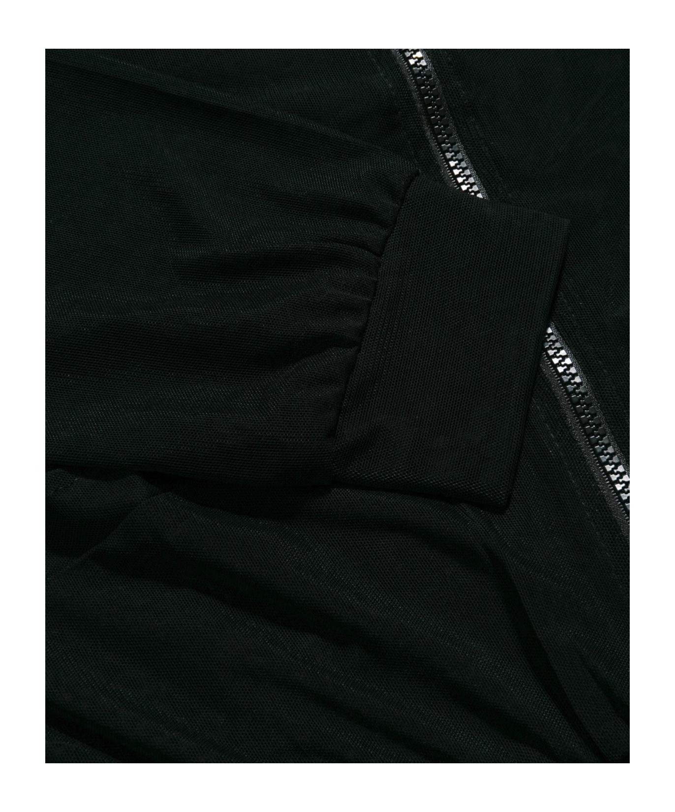 Chie Mihara Round Collar Long-sleeved Casual Jacket In Black