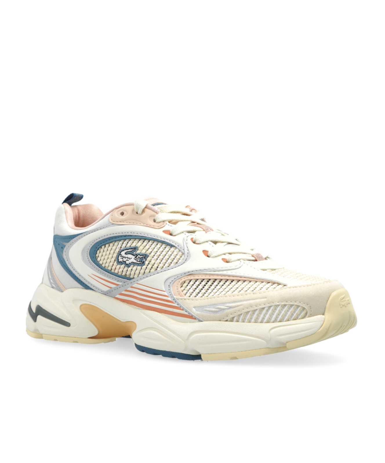 Lacoste Lace-up Sneakers In Cream