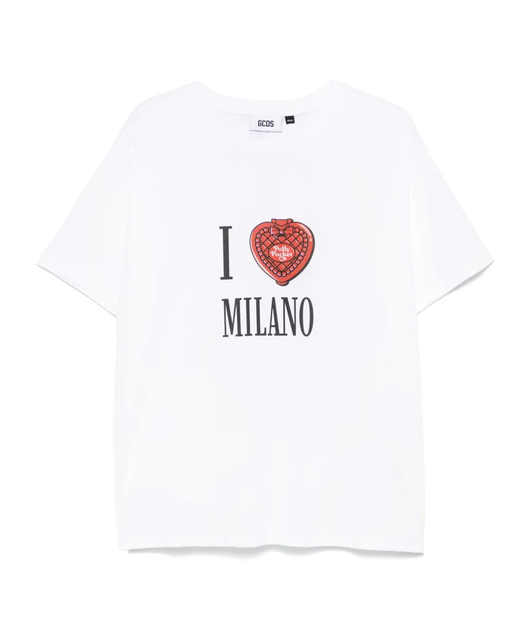 Gcds Graphic Print Crew Neck T-shirt In Optic White