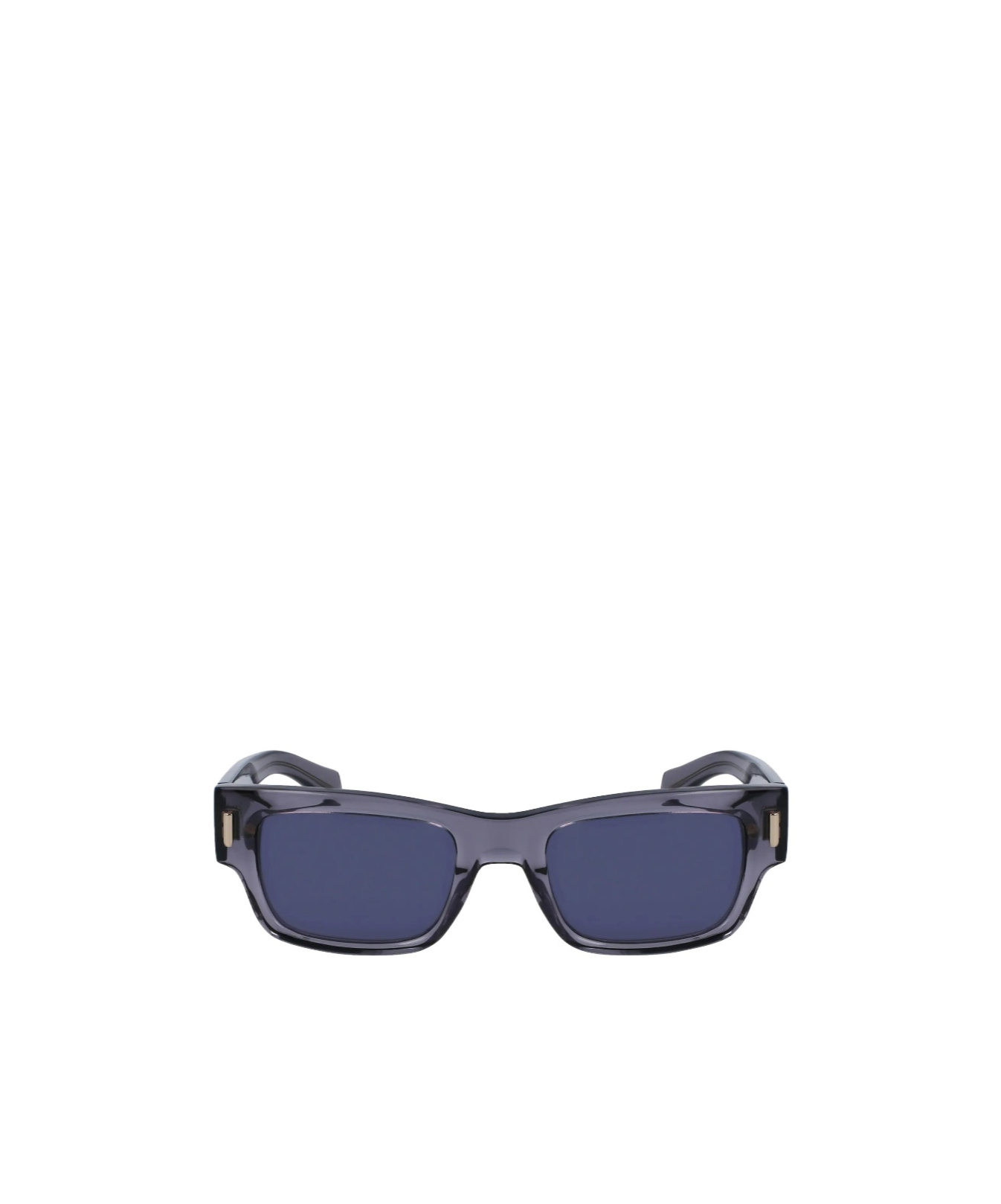 Ferragamo Rivets 53mm Rectangular Sunglasses In Gray