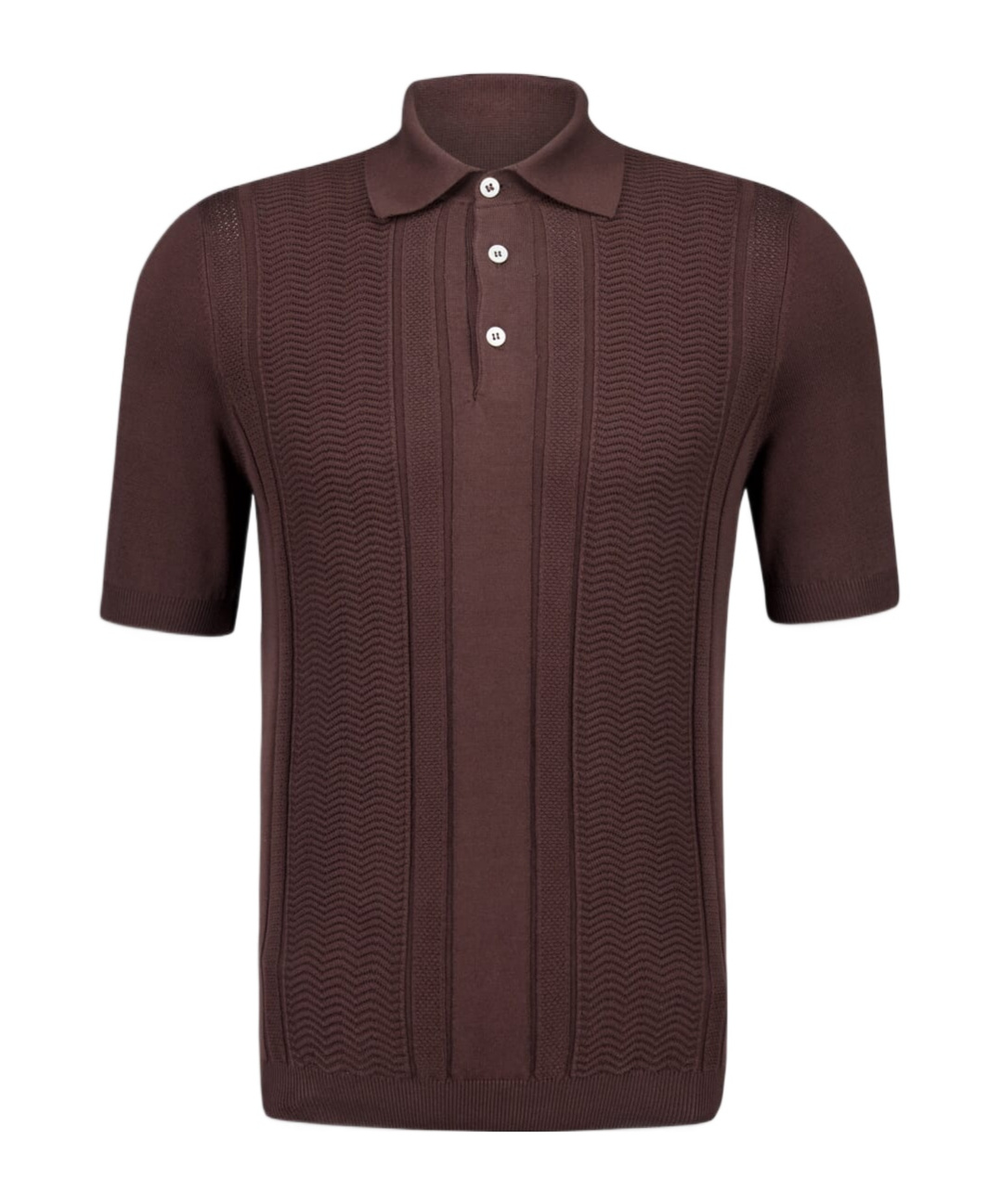 Brunello Cucinelli Short-sleeved Knitted Polo Shirt In Brown