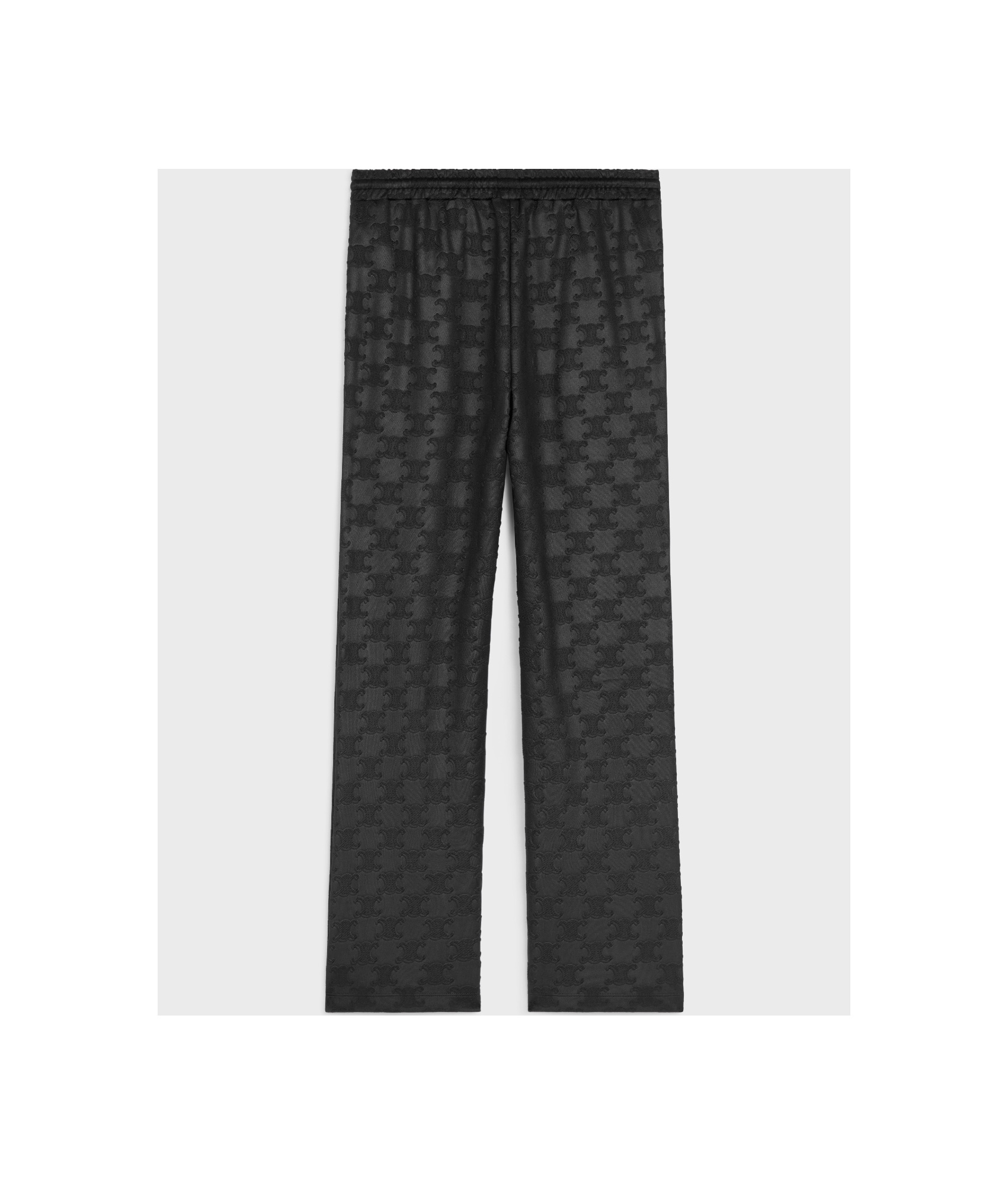 Celine Elastic Waist Track Pants In Black