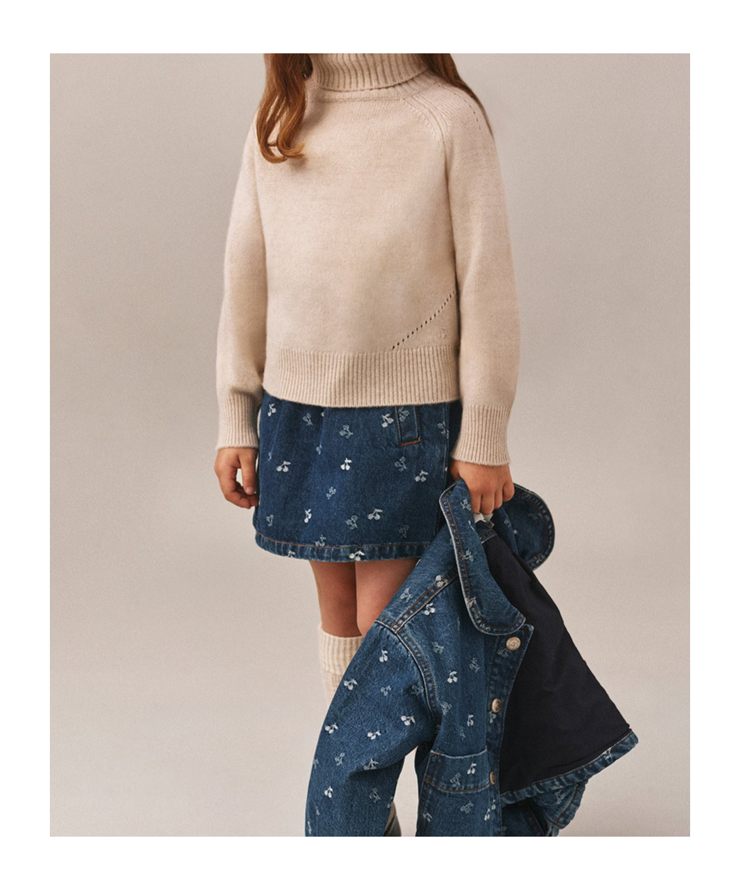 Bonpoint Turtleneck Sweater In Multi