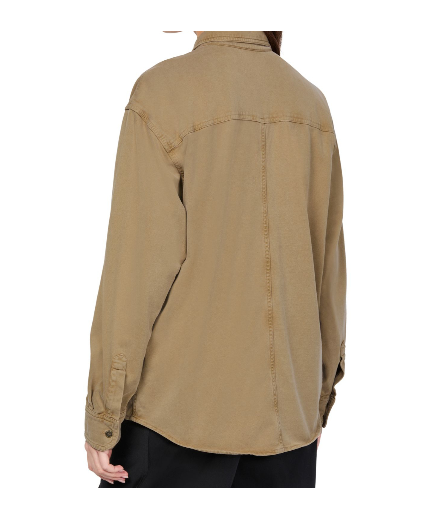 Shop Isabel Marant Étoile Raquel Long-sleeved Shirt In Green