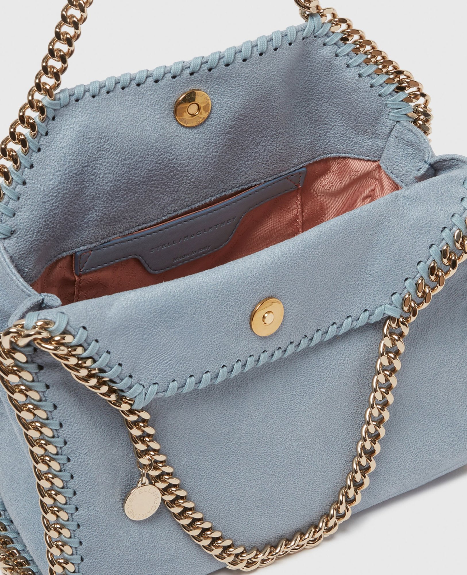 Stella Mccartney Falabella Mini Tote Bag In Gray