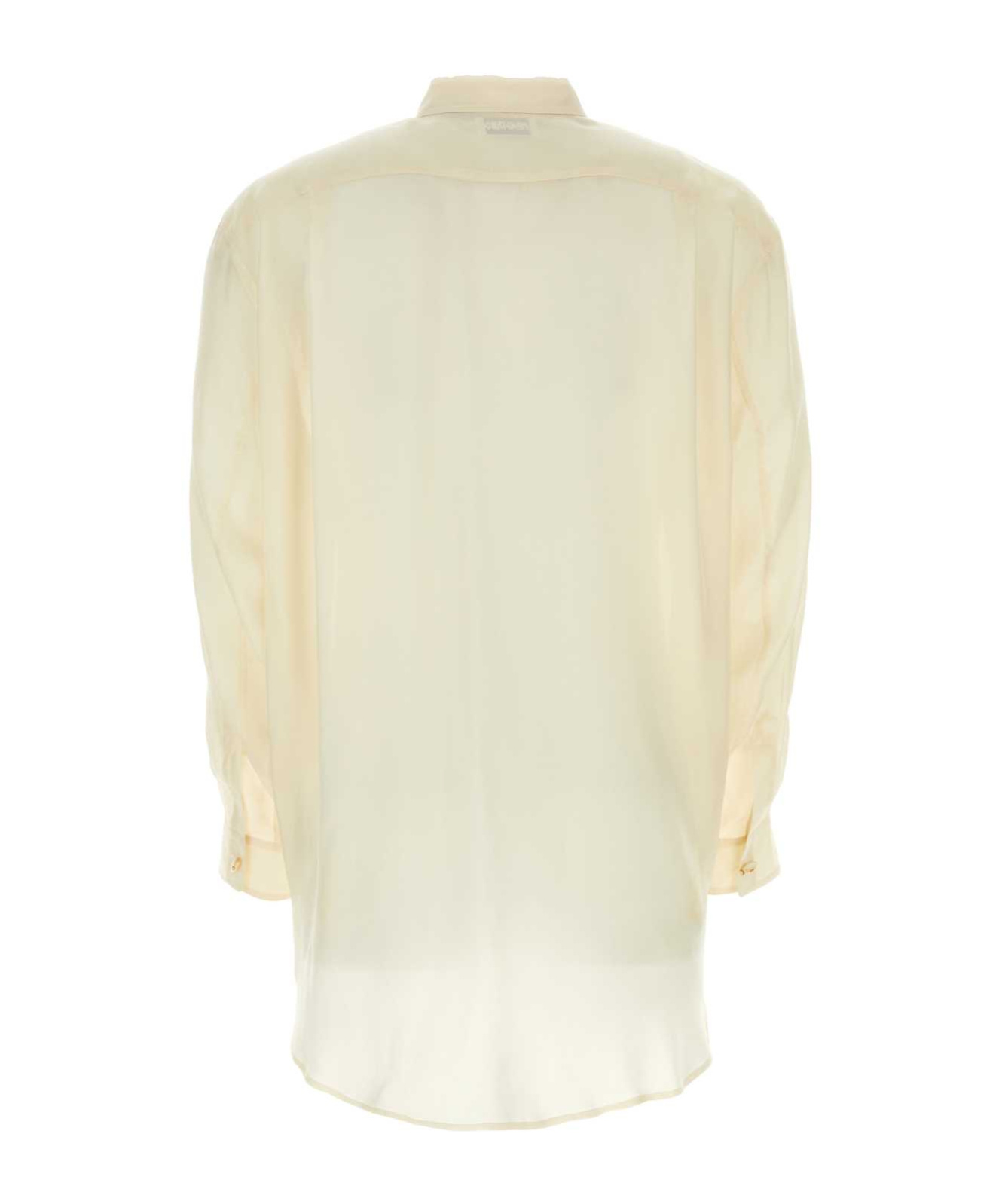 Magliano Viscose Shirt Pocket Collar Sleeves Fabric In Nude