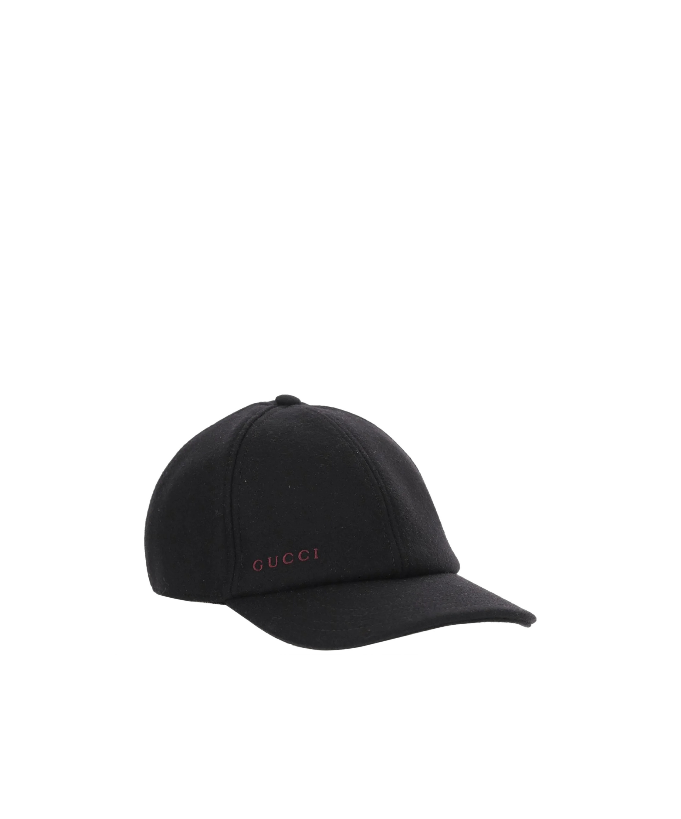 Gucci Curved Baseball Cap In Black