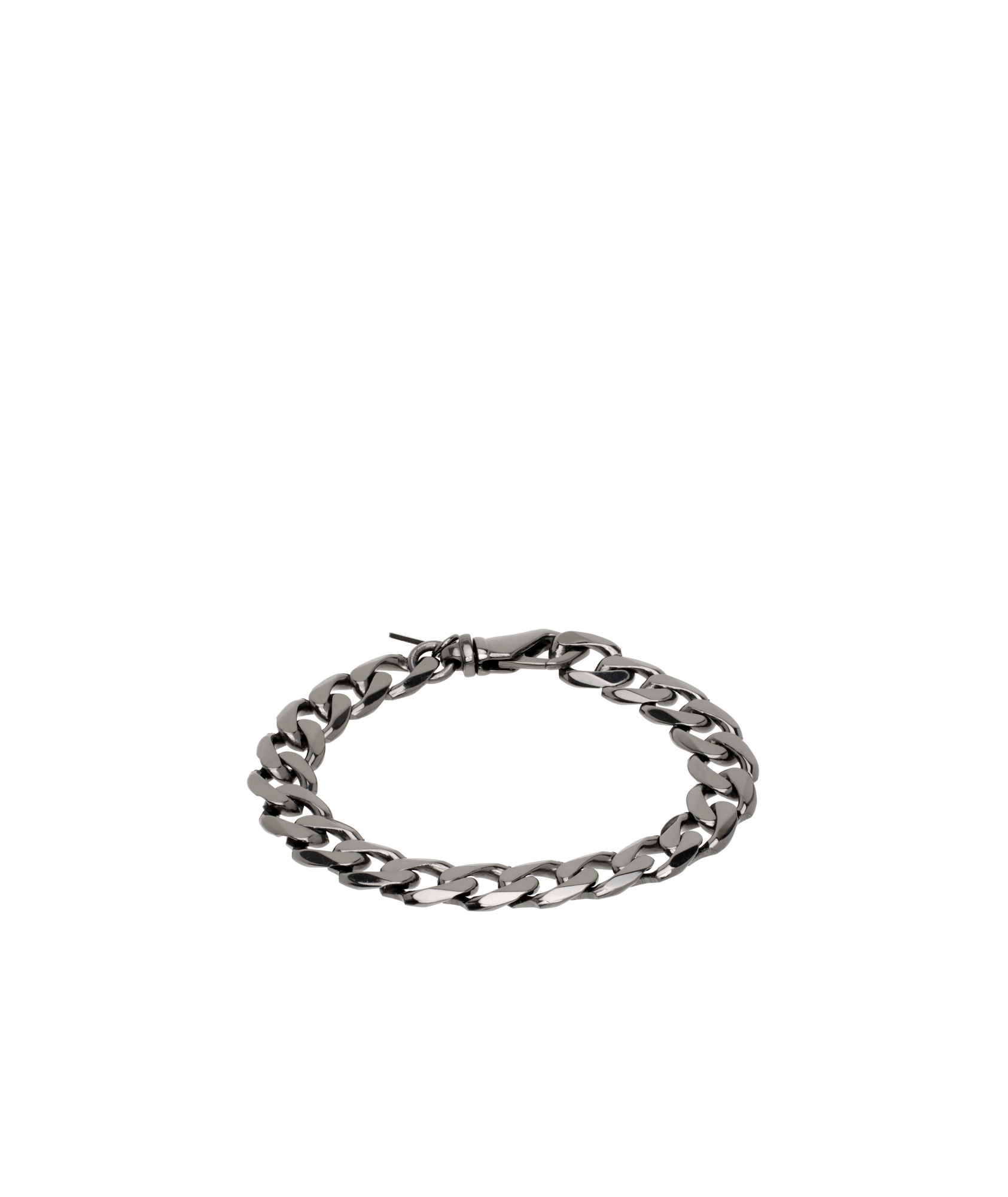 Emanuele Bicocchi Gunmetal Edge Bracelet In Gray