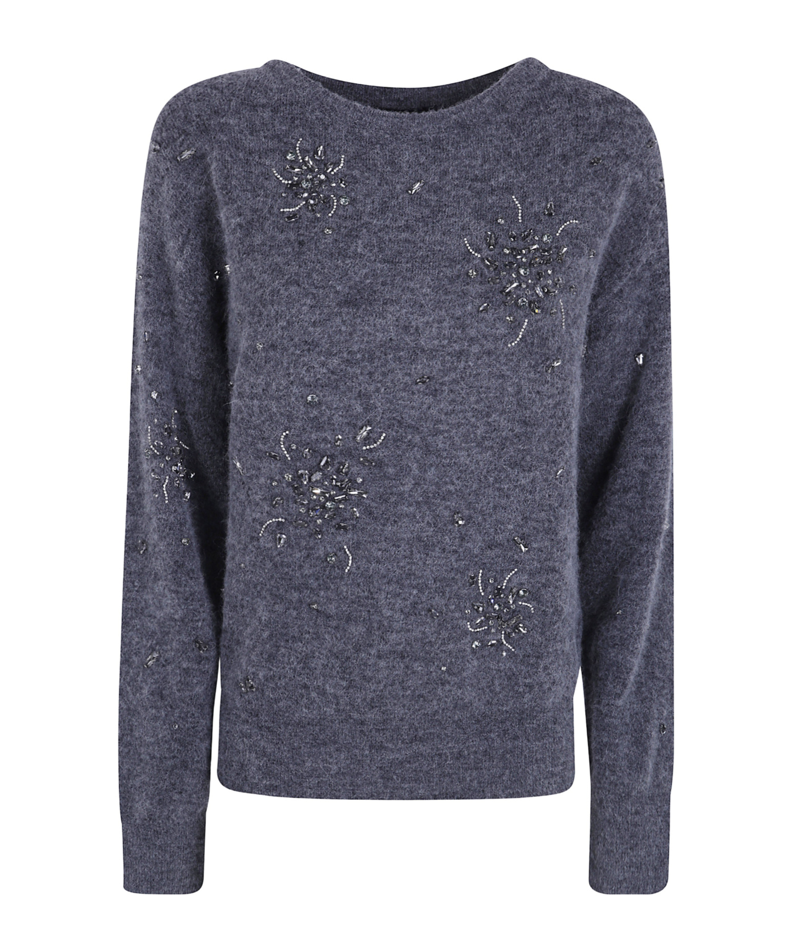 Seventy Ribbed Knit Sweater In Grey