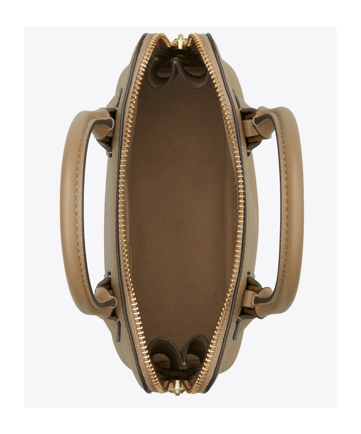 Tory Burch Mini Pebbled Leather Swing Bag In Brown