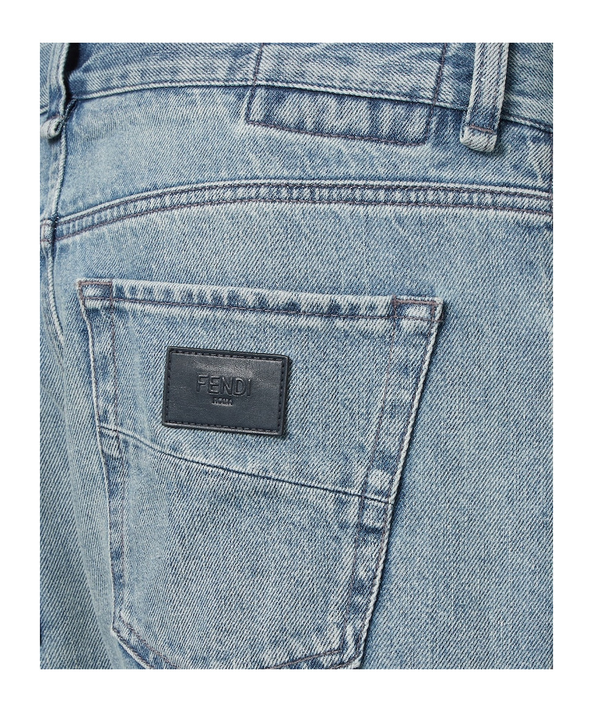 Fendi Light Blue Jeans In Blue