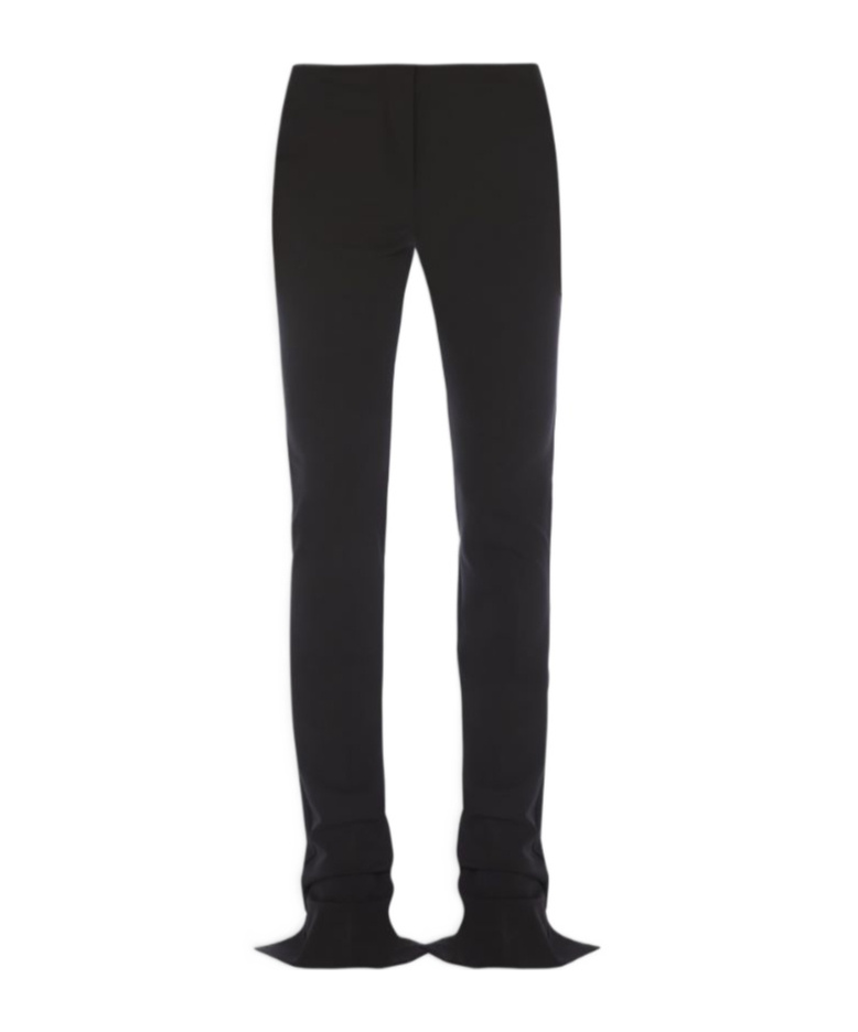 Sportmax Slit-back Trousers In Black