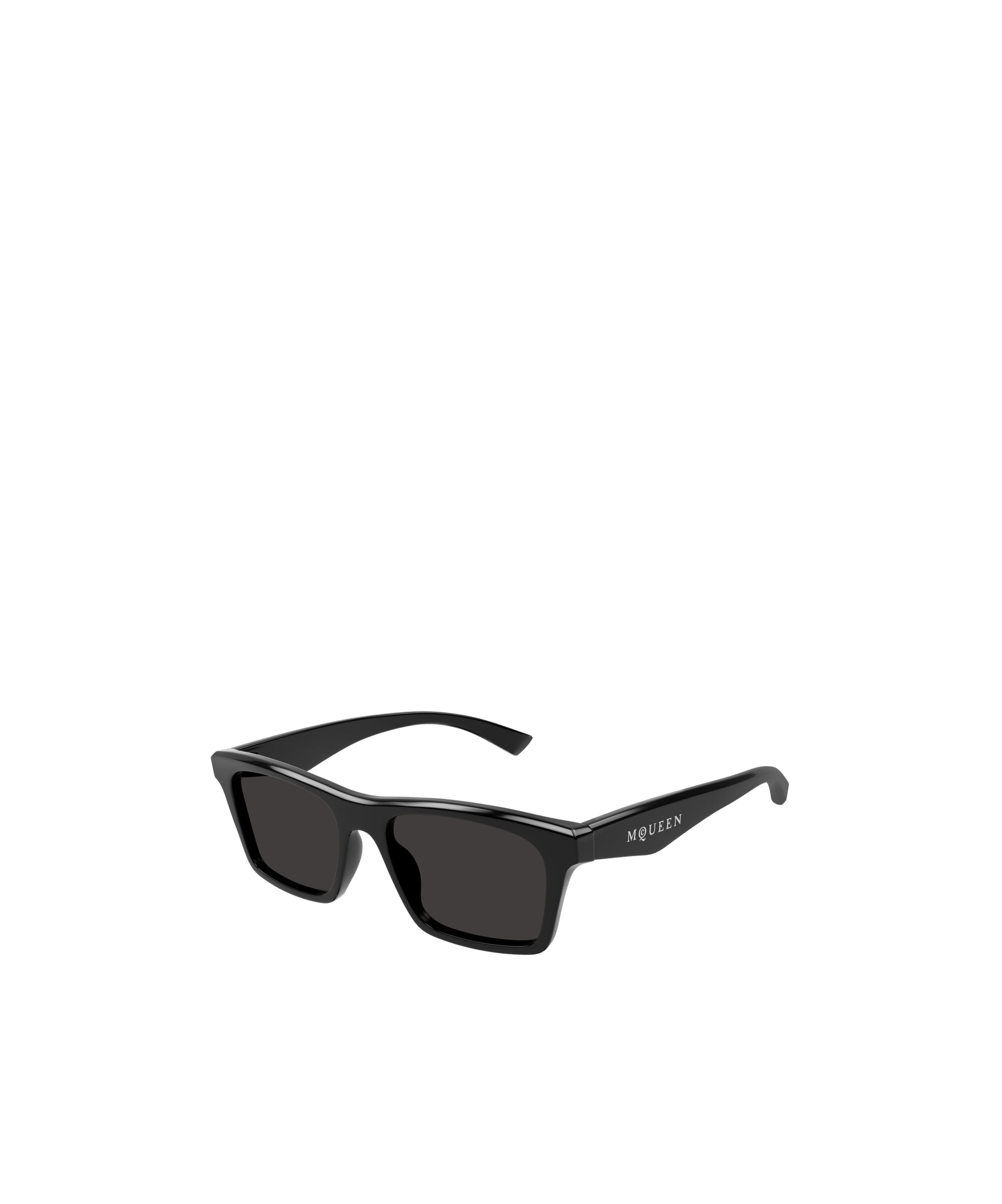 Alexander Mcqueen Geometric Frame Sunglasses In Black