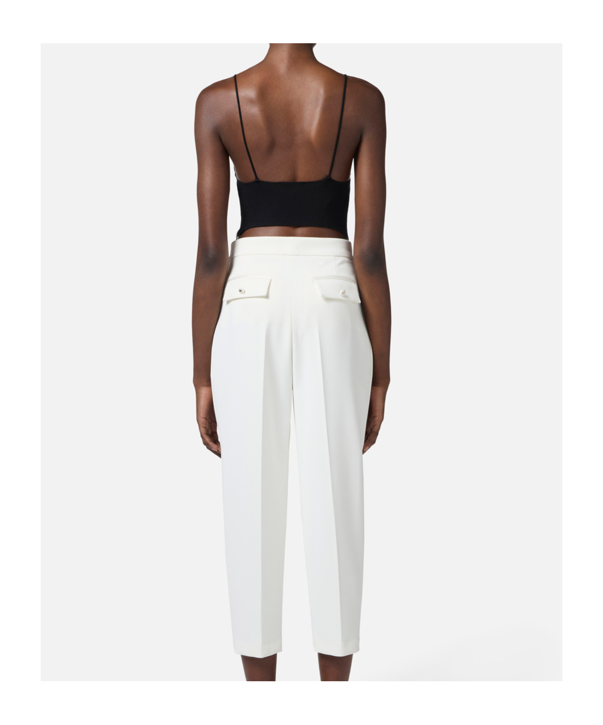 Elisabetta Franchi Corset-style Top In Black