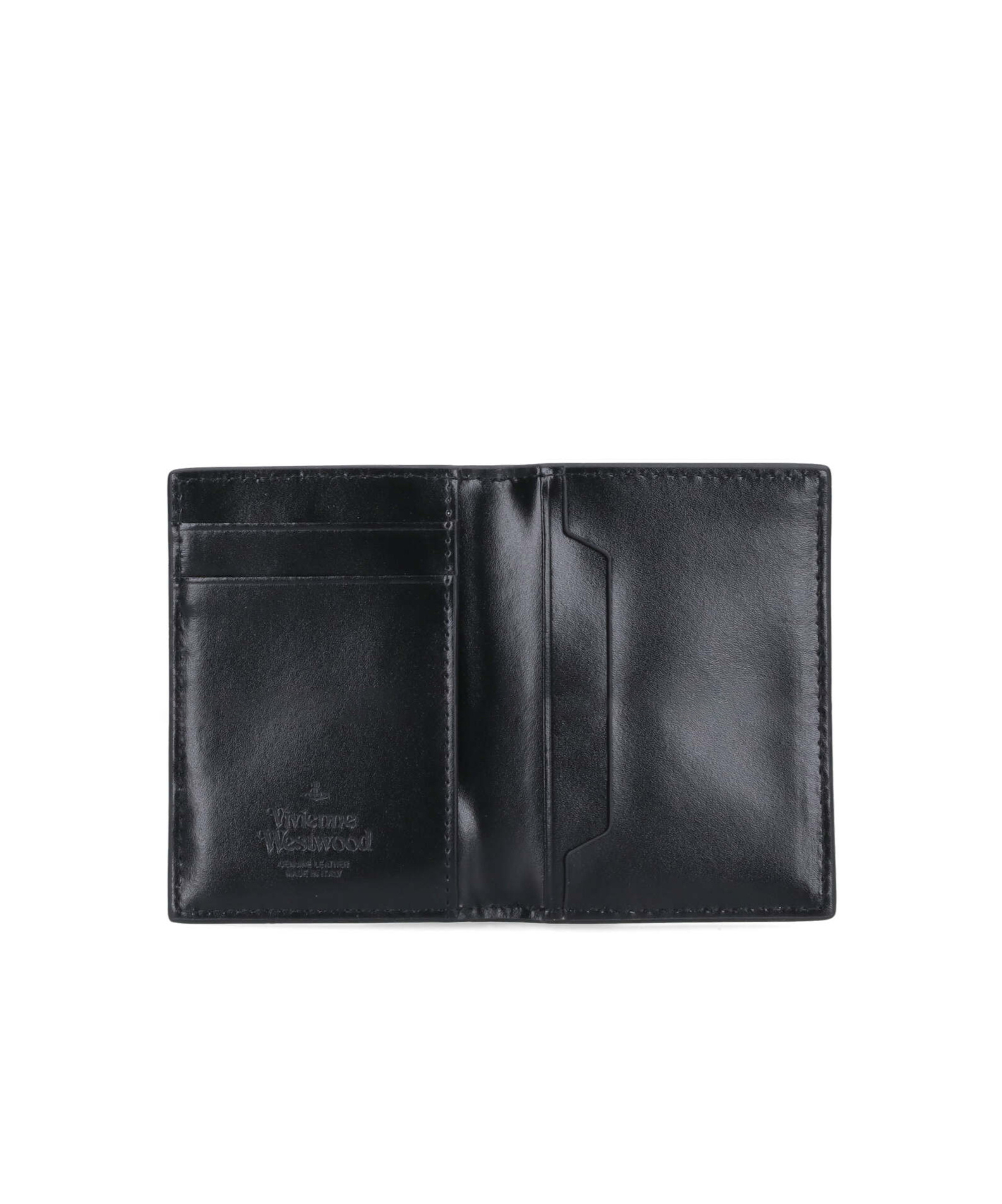 Vivienne Westwood Bifold Logo Card Holder In Black