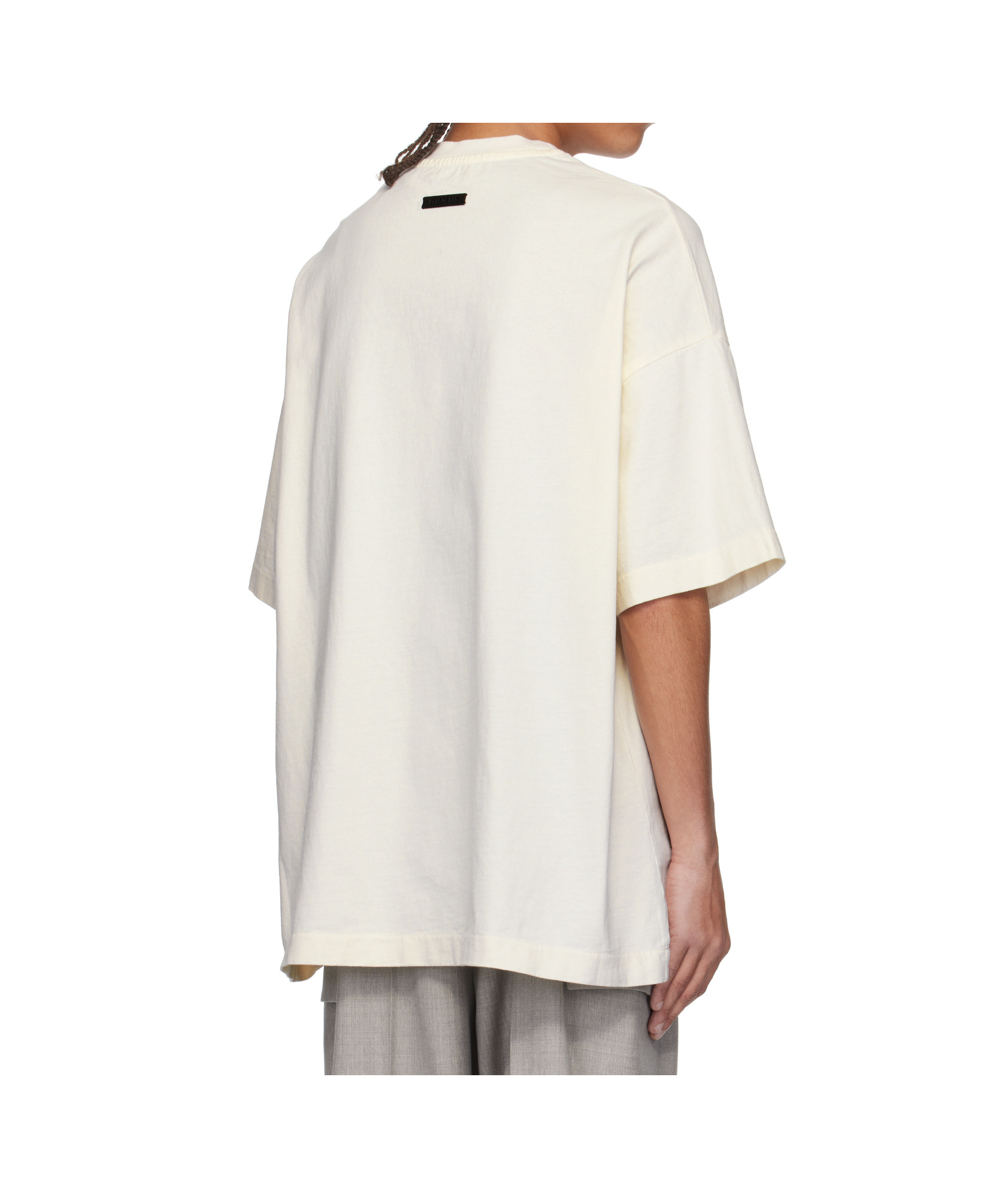 Fear Of God Eternal Oversized Logo-detailed Cotton-jersey T-shirt In Off White