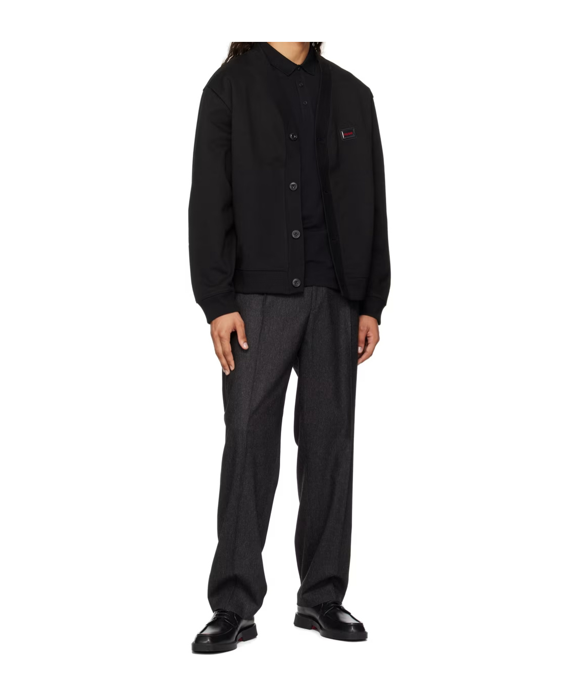 Hugo Boss Belt-loop Casual Pants In Black
