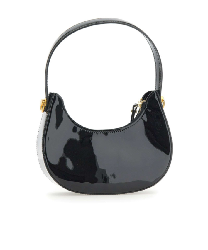 Gianni Chiarini Logo Embossed Zipped Shoulder Bag In Black