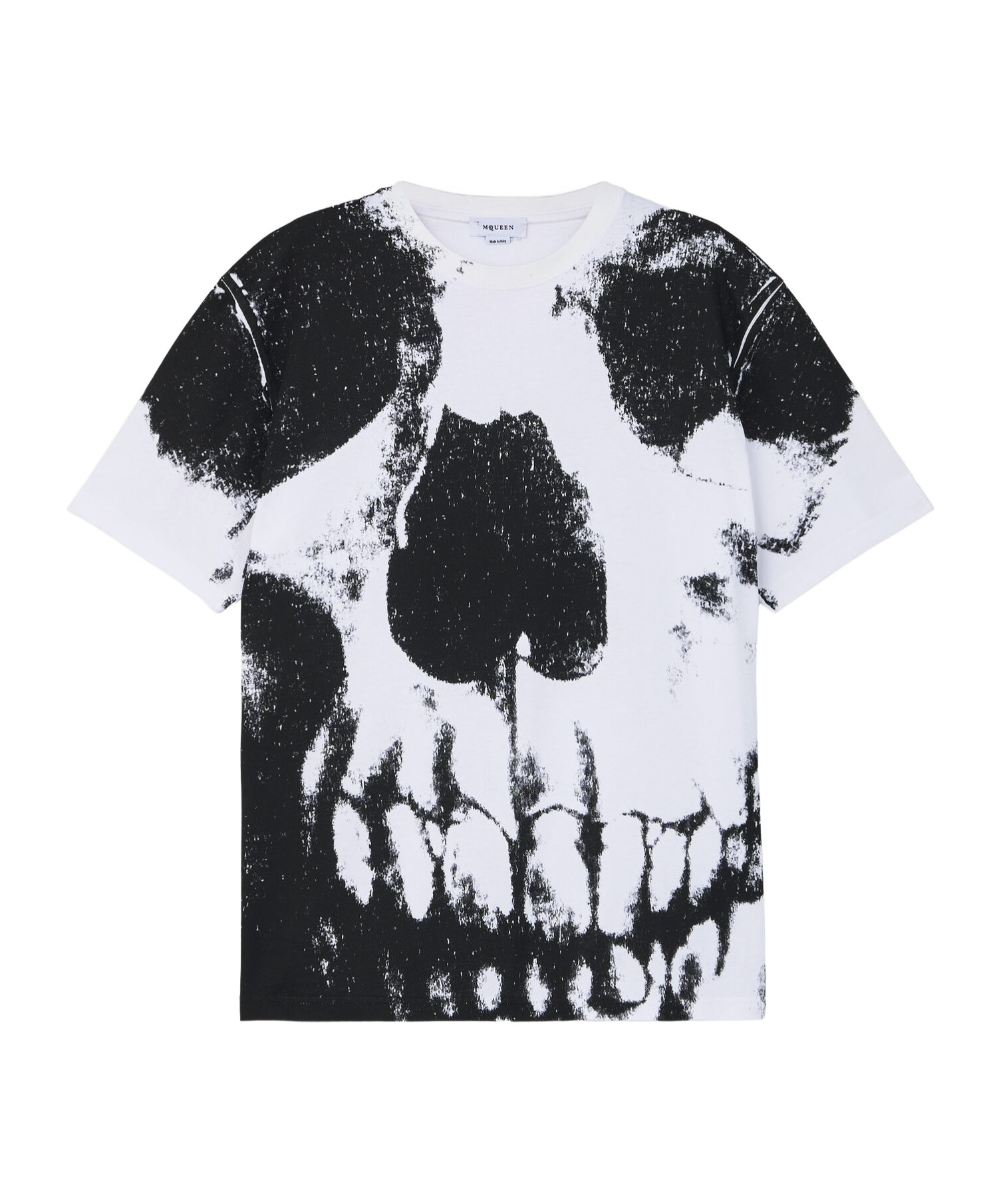 Alexander Mcqueen Skull Printed Cotton Jersey T-shirt In White