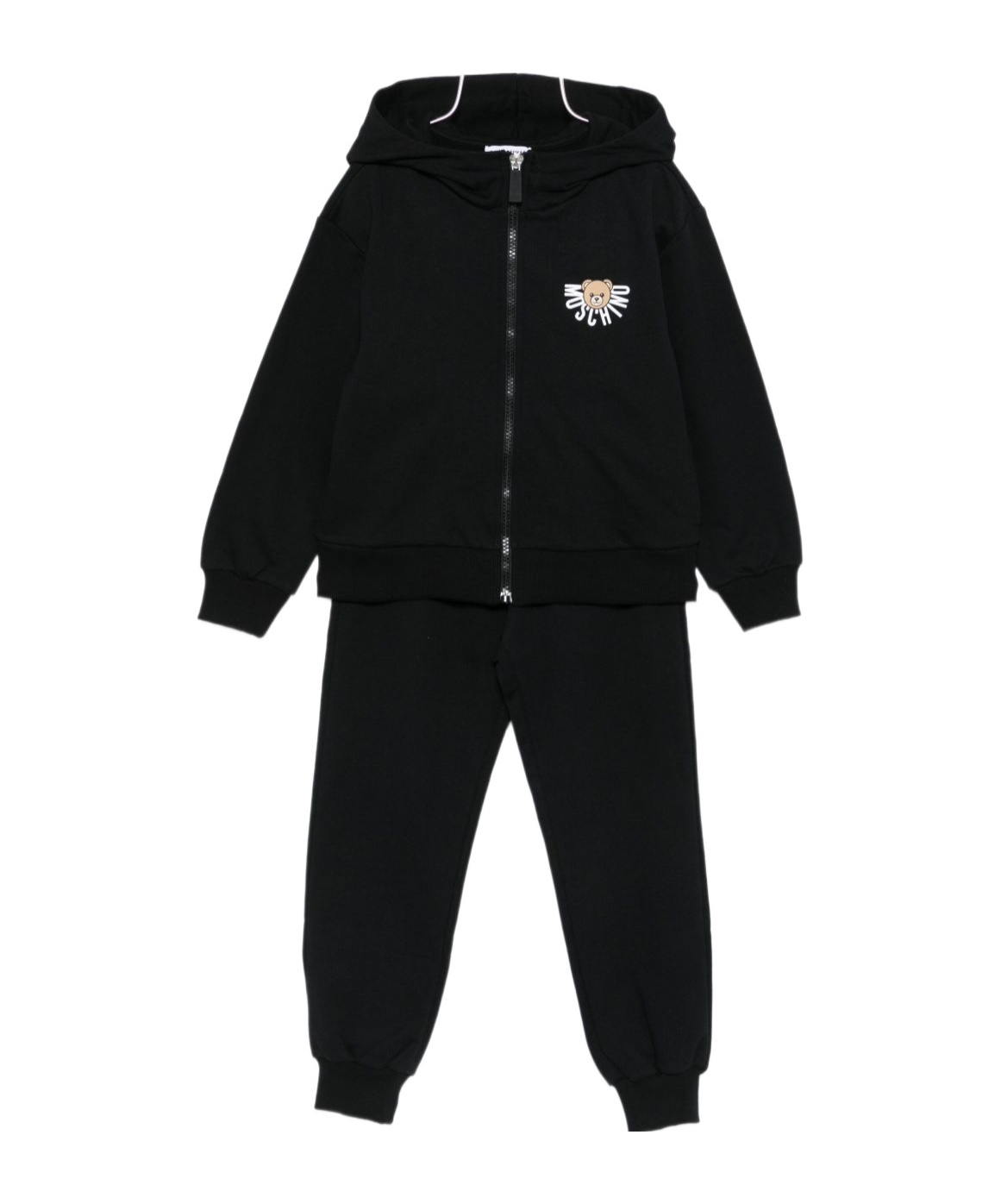 Moschino Teddy-print Tracksuit Set In Black