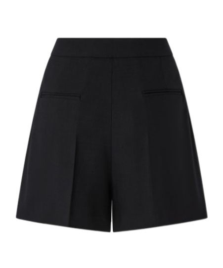 Pinko Twill Tailored Shorts For Men In Black