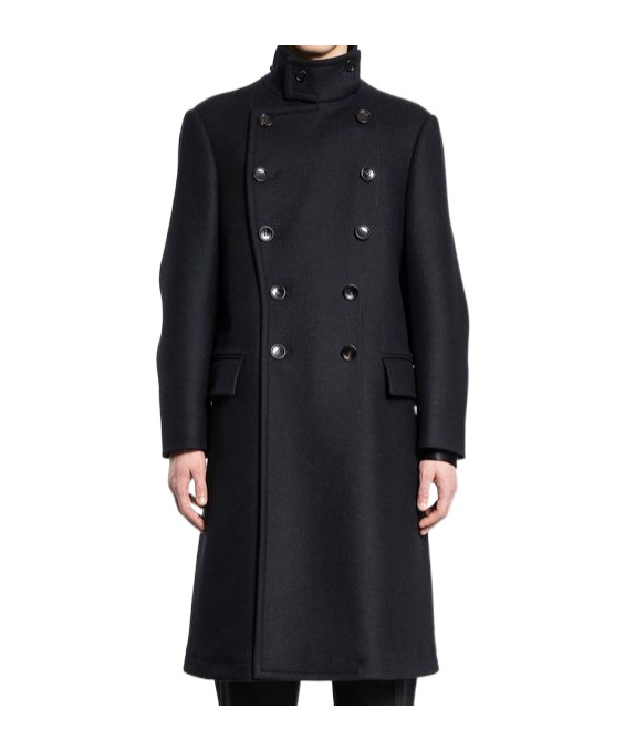 Tom Ford Black Double Breasted Trench Coat