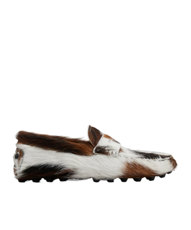 Tod's Multi-colour Calf-hair Loafers In Multicolor