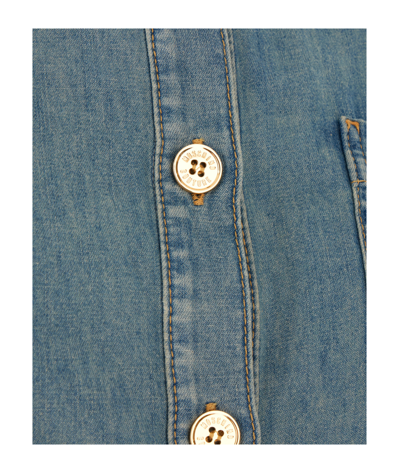 MOSCHINO DENIM BUTTON SHIRT 