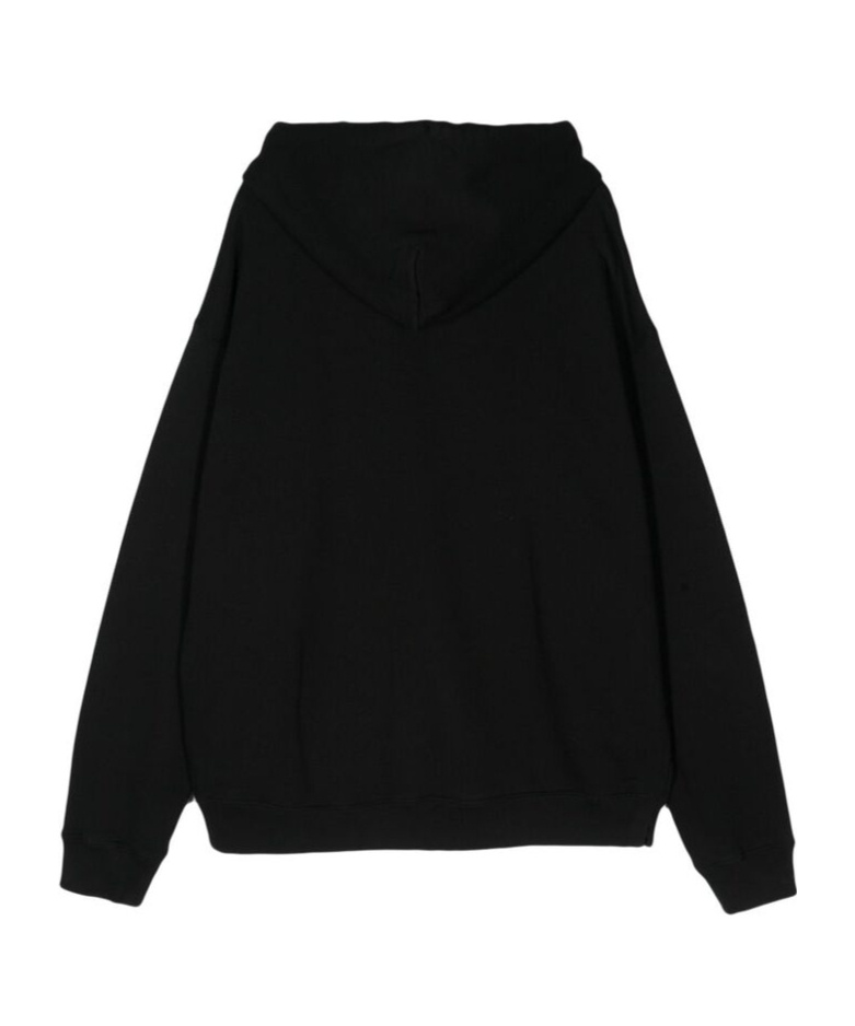 Off-white Skate-hoodie Mit Flock-pfeil In Black