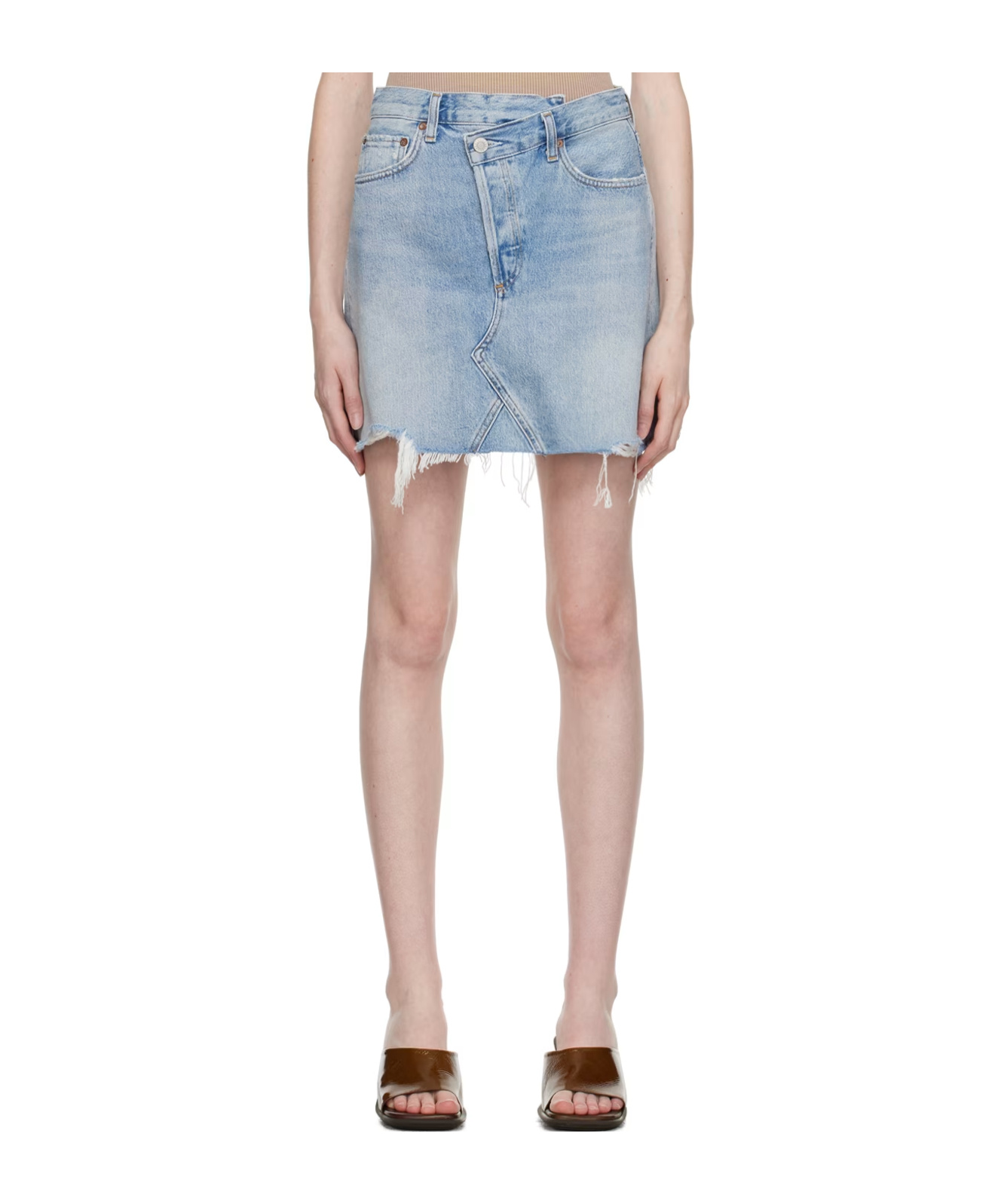 Agolde Five Pocket Denim Skirt