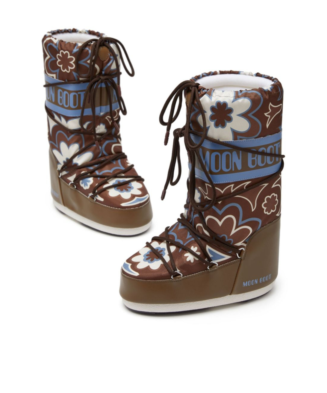 MOON BOOT ICON FLORAL-PRINT BOOTS