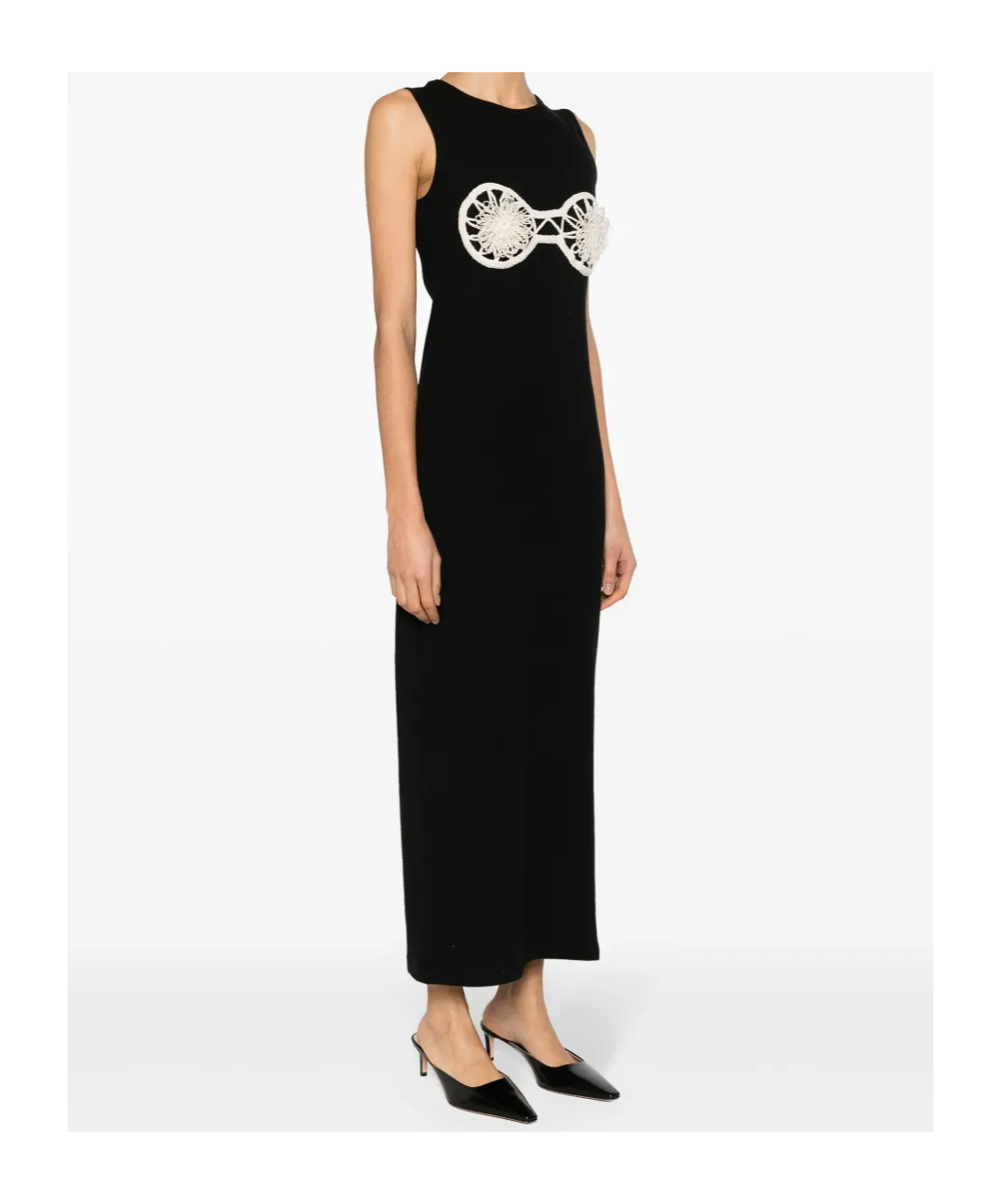 Magda Butrym Crochet-detailed Cotton Maxi Dress