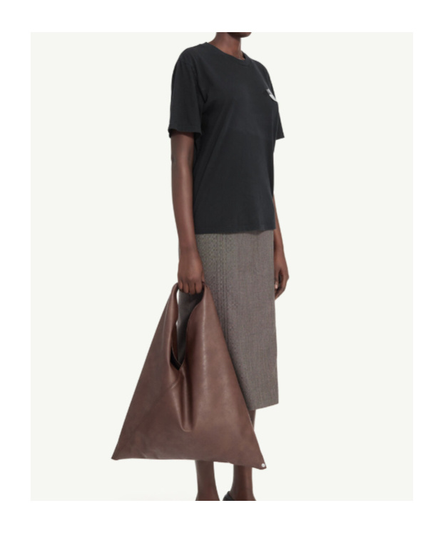 Mm6 Maison Margiela Slate Cotton T-shirt In Black