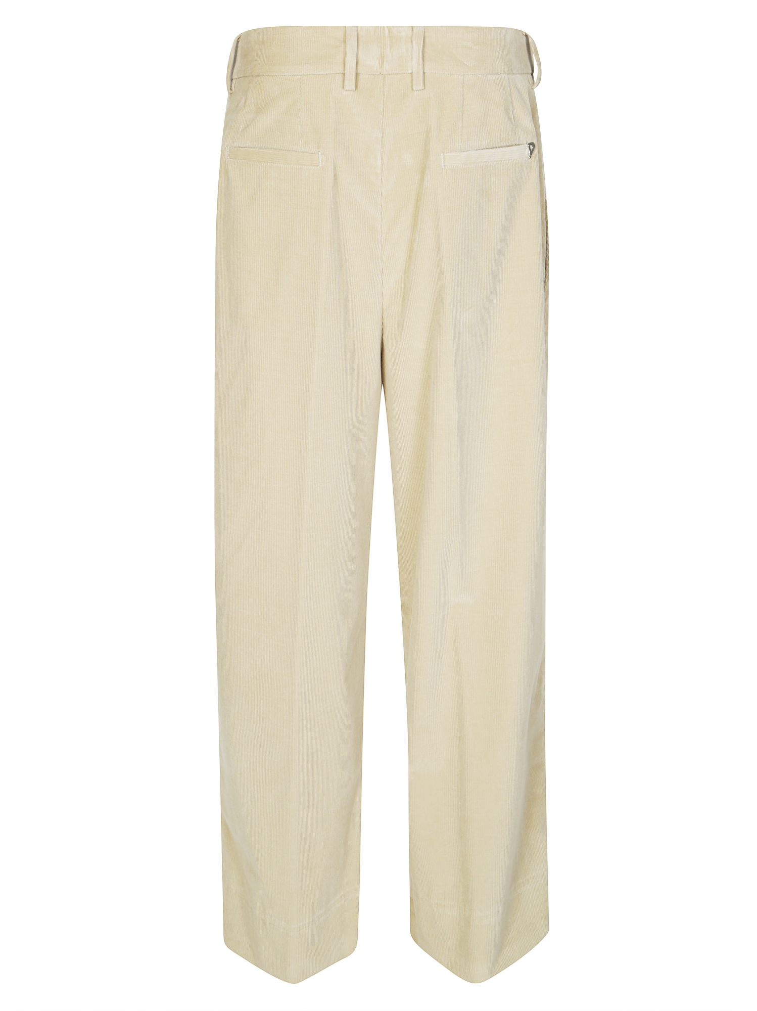 Dondup Wide-leg Casual Trousers In Neutral