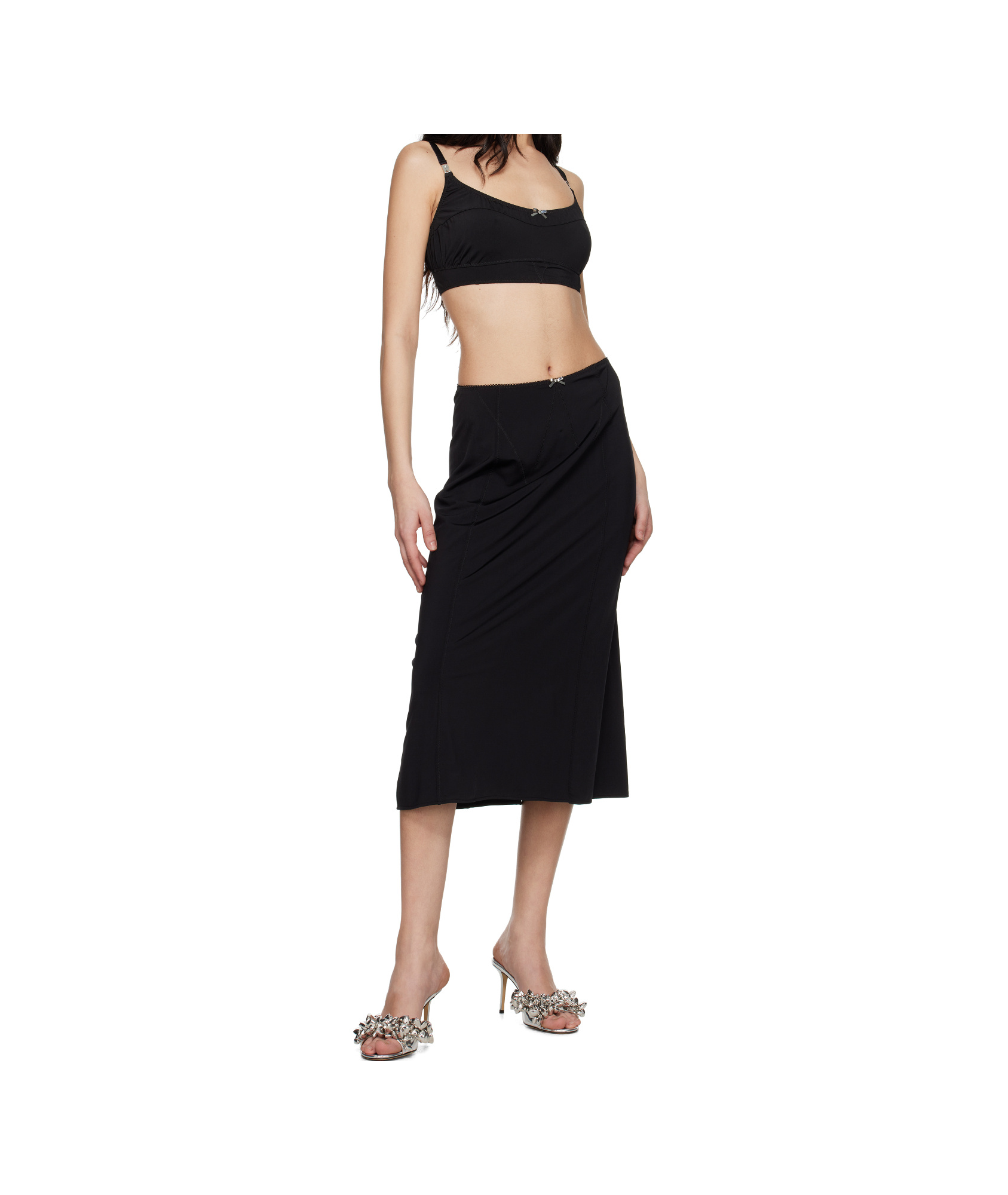Shop Rabanne Bow Top In Black