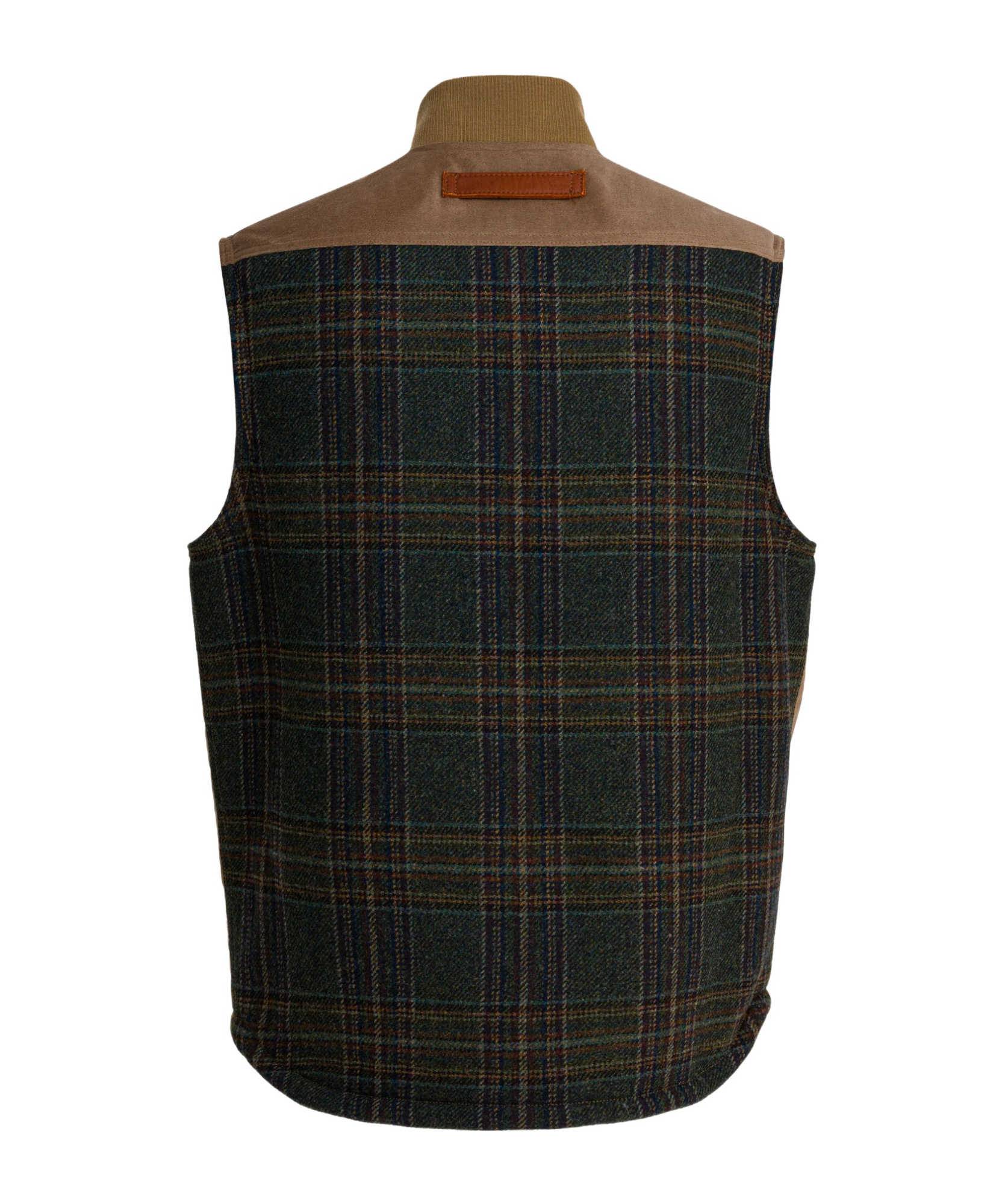 Junya Watanabe Logo Zip-up Vest In Brown