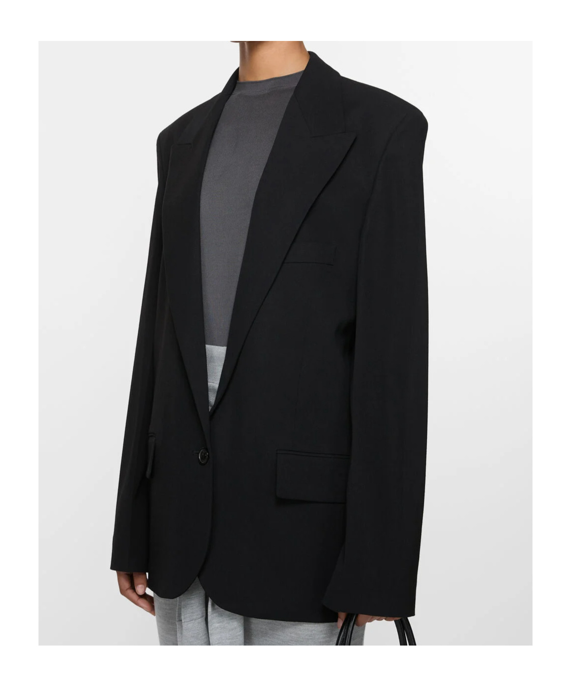 Acne Studios Single-breasted Blazer In Black
