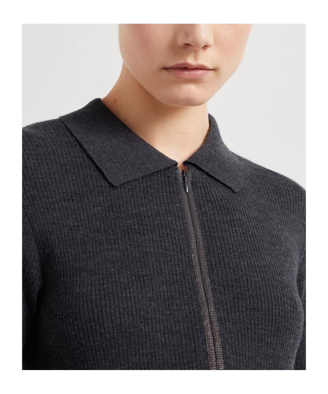 Brunello Cucinelli Cashmere And Silk-blend Midi Dress In Black
